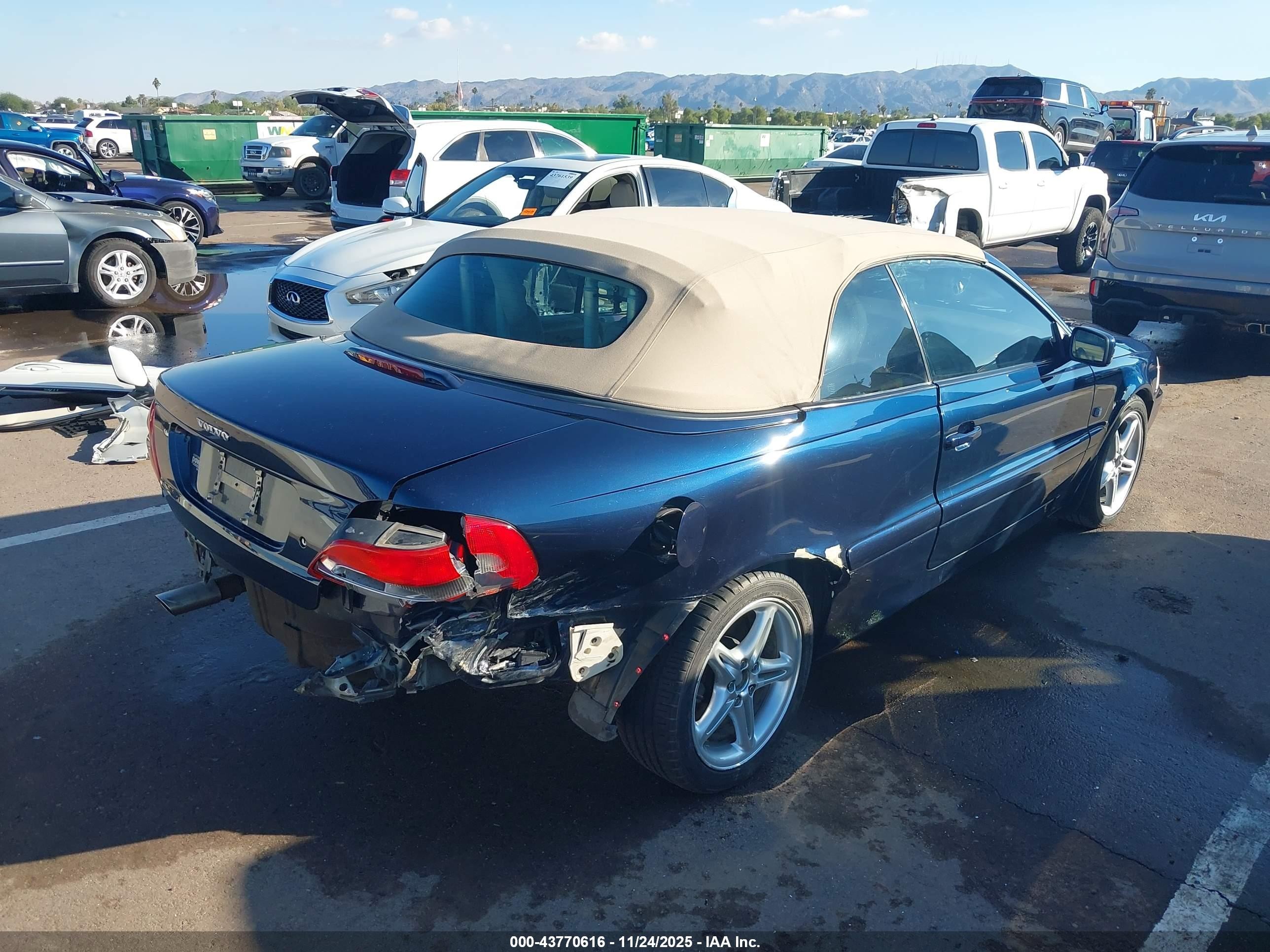 2002 Volvo C70 Lt Blue vin: YV1NC56D32J026992