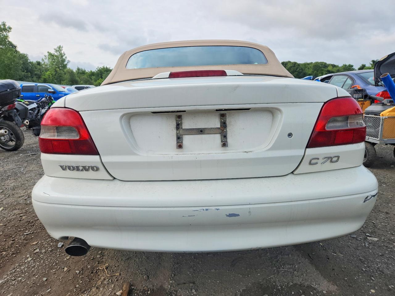 2000 Volvo C70 Turbo White vin: YV1NC56D4YJ006811