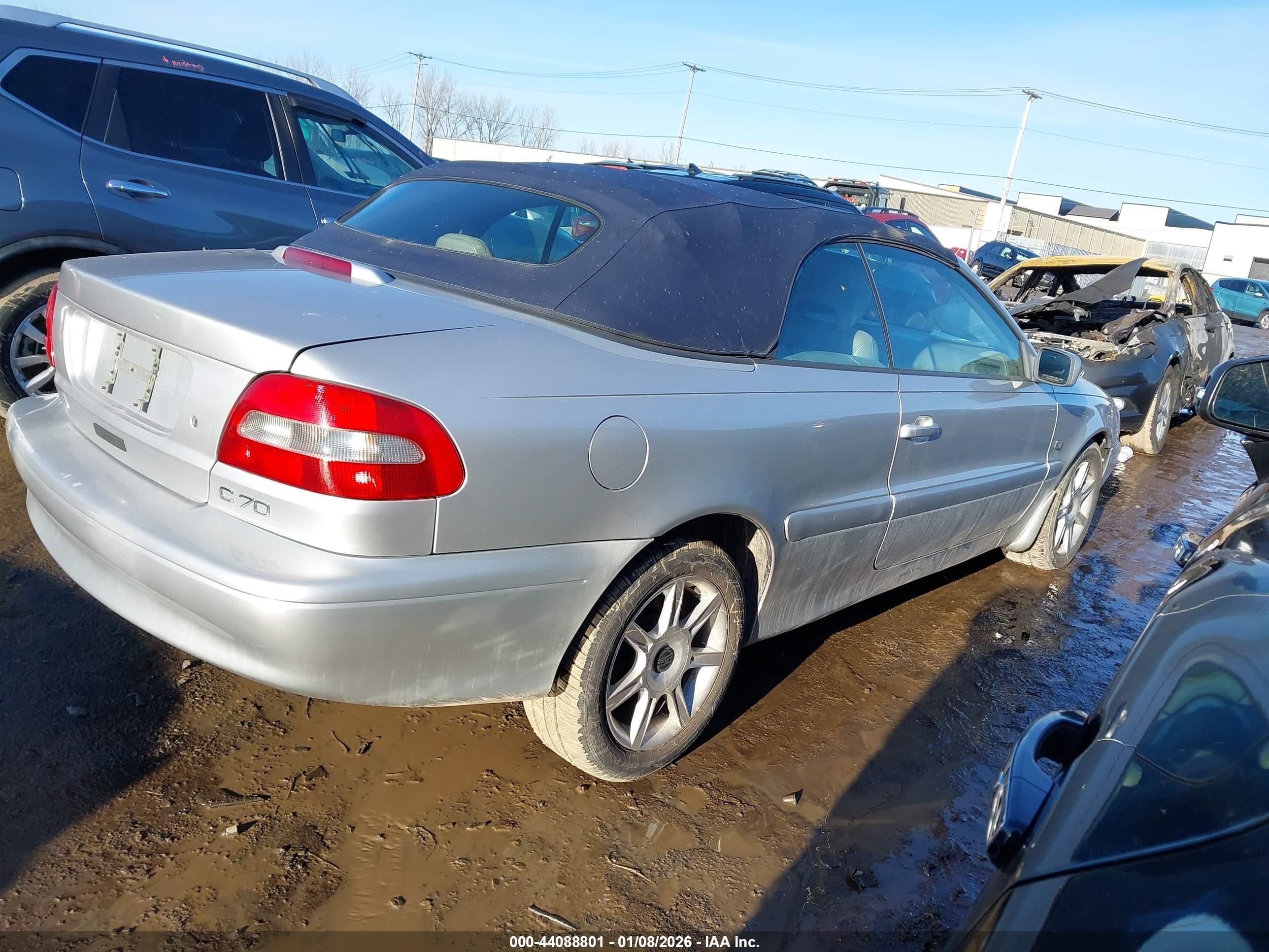 2001 Volvo C70 Lt Silver vin: YV1NC56D51J018875