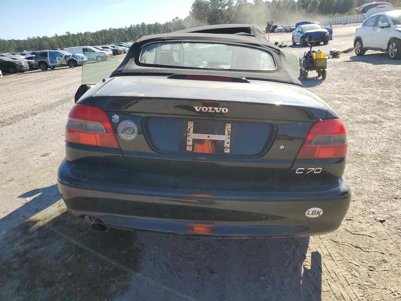 2002 Volvo C70 Black vin: YV1NC56D52J028193