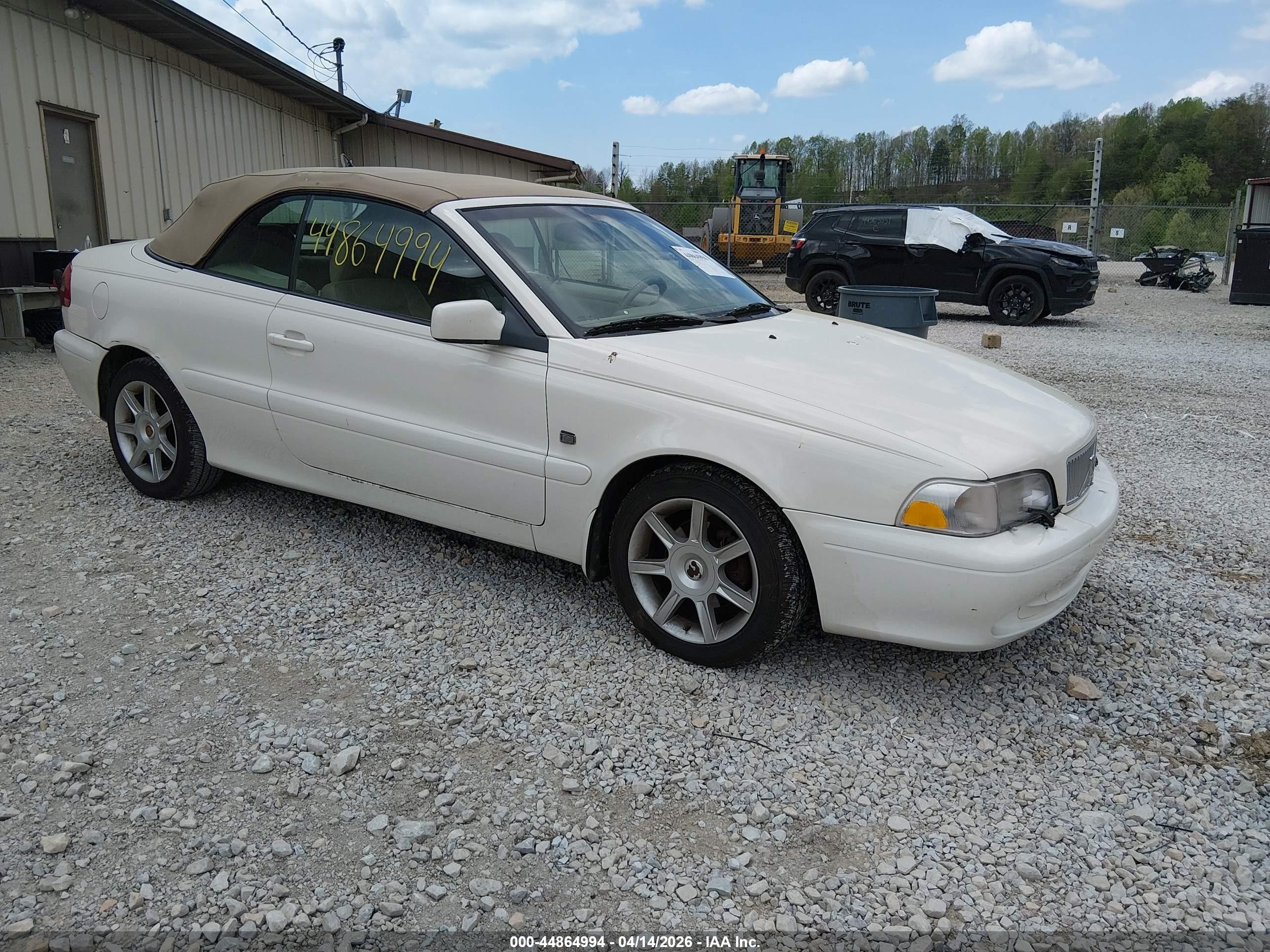 2001 Volvo C70 Lt White vin: YV1NC56D61J017816