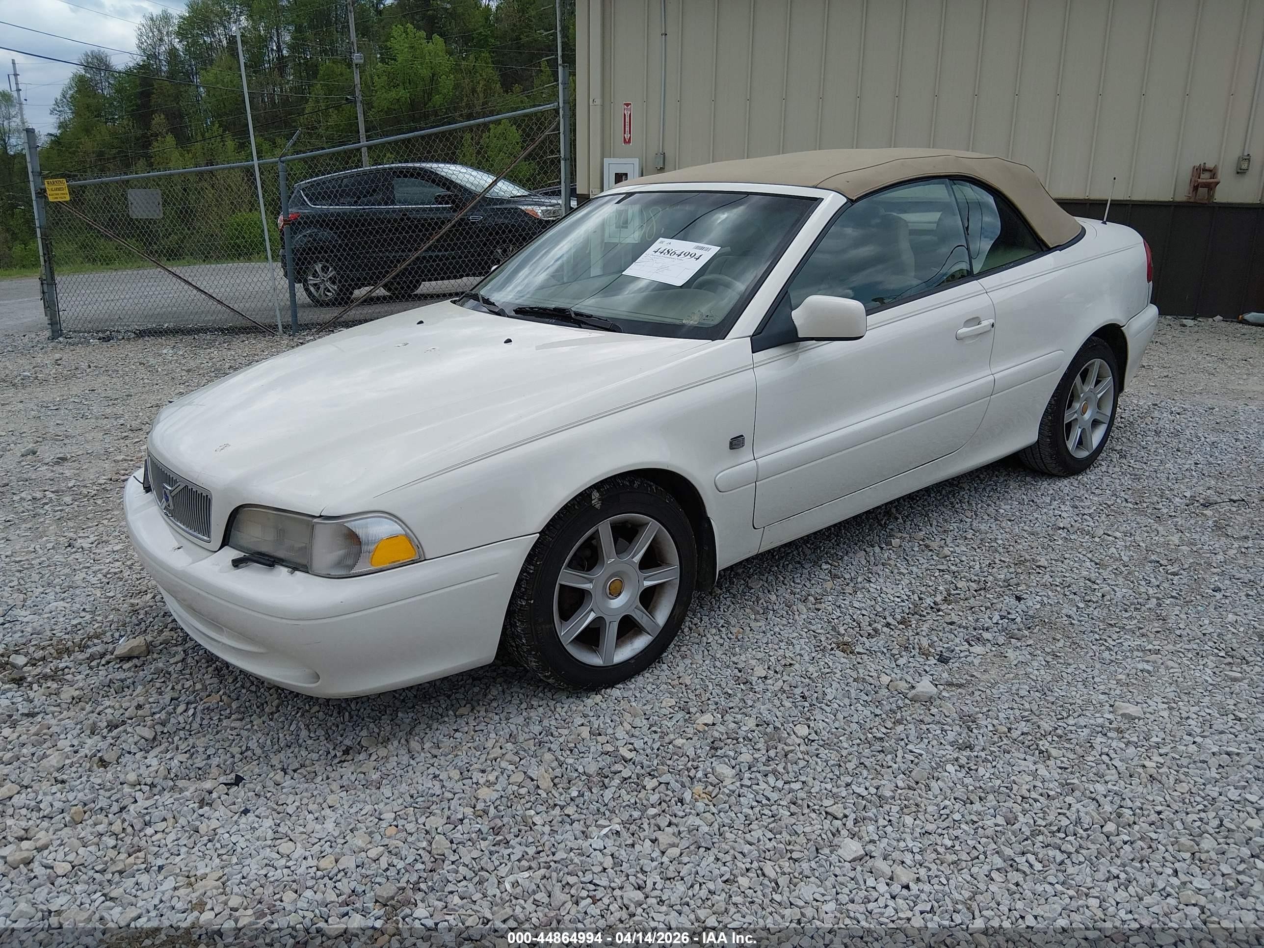 2001 Volvo C70 Lt White vin: YV1NC56D61J017816