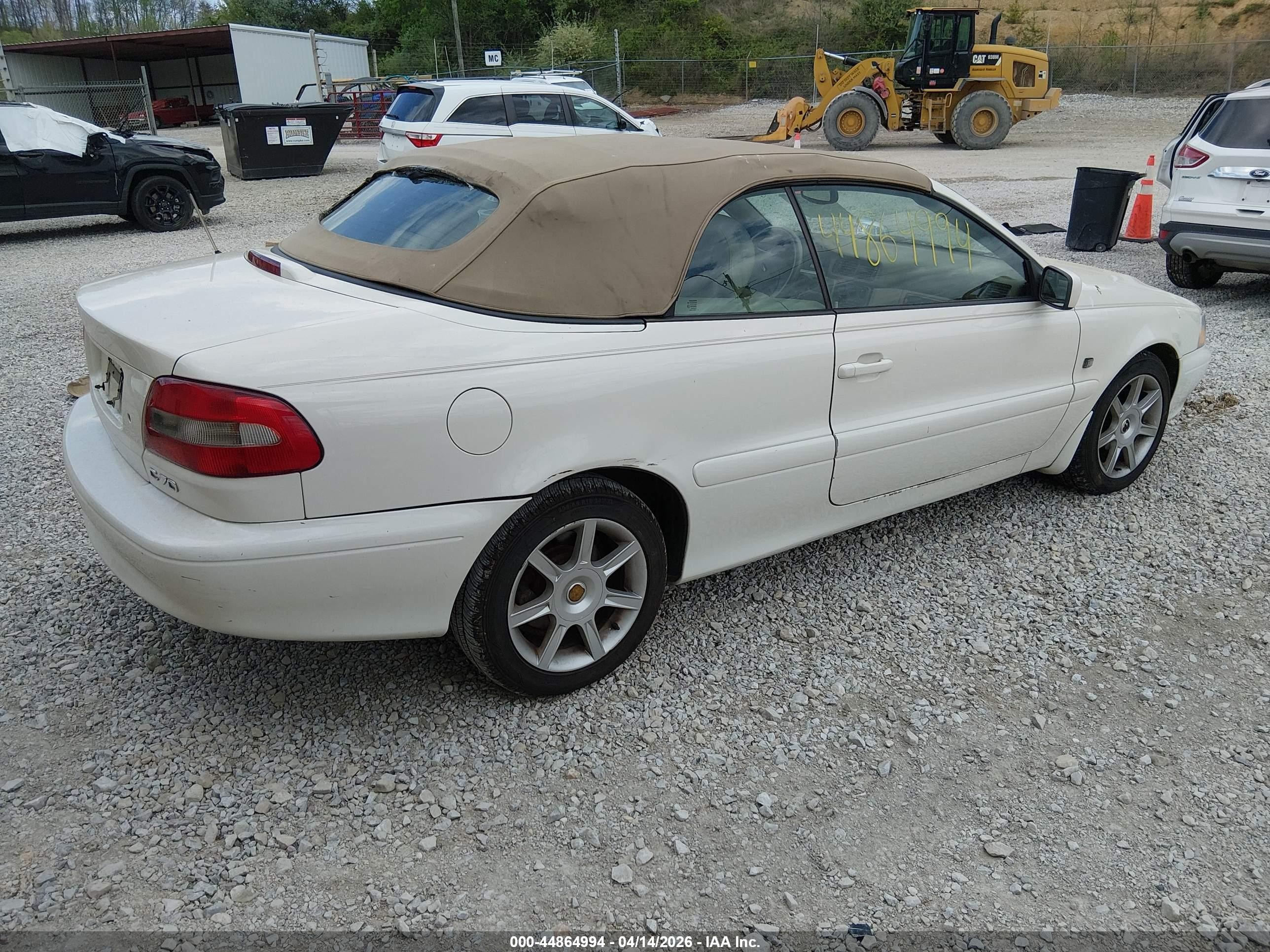 2001 Volvo C70 Lt White vin: YV1NC56D61J017816