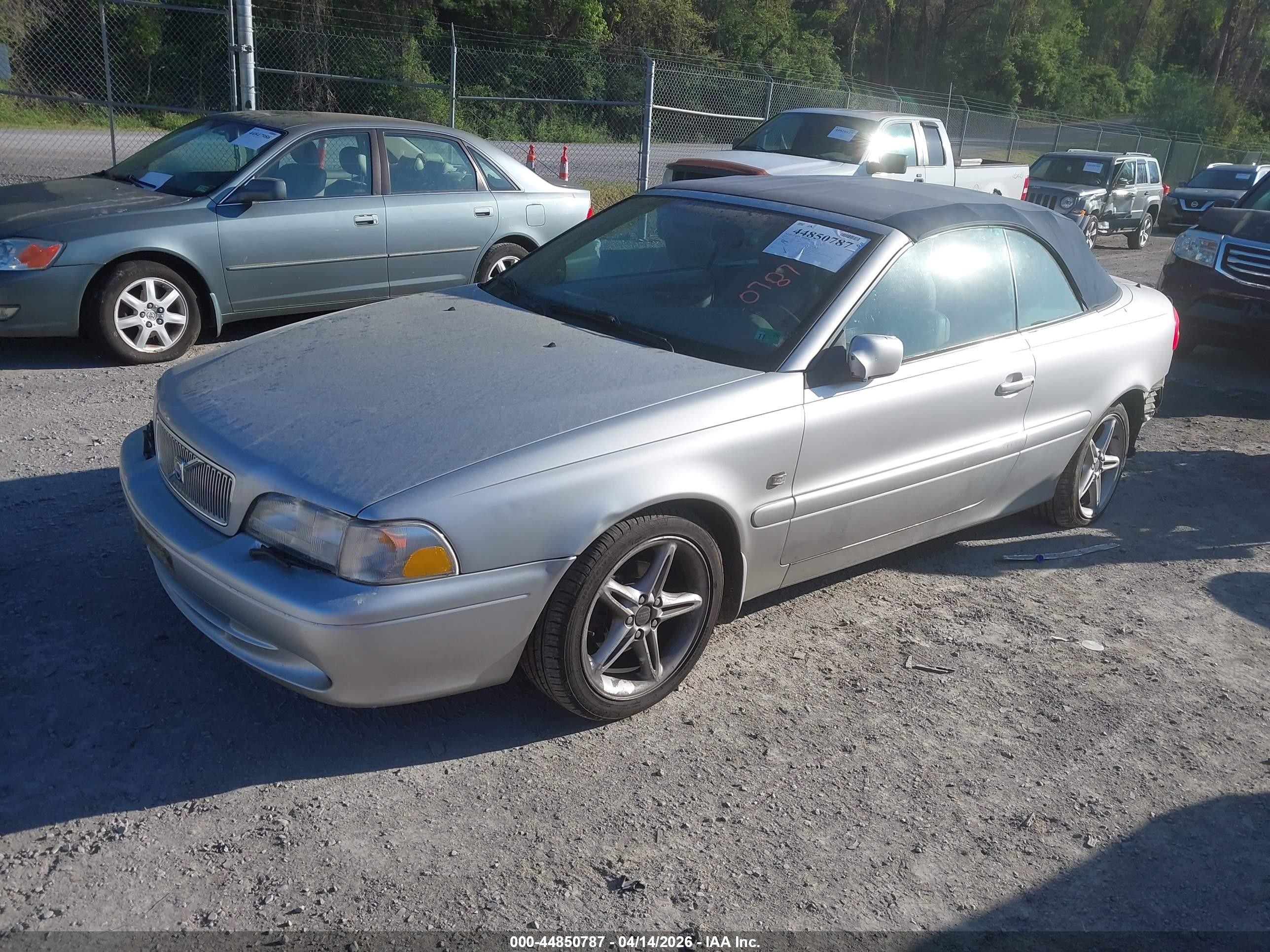 2002 Volvo C70 Lt Gray vin: YV1NC56D72J028907