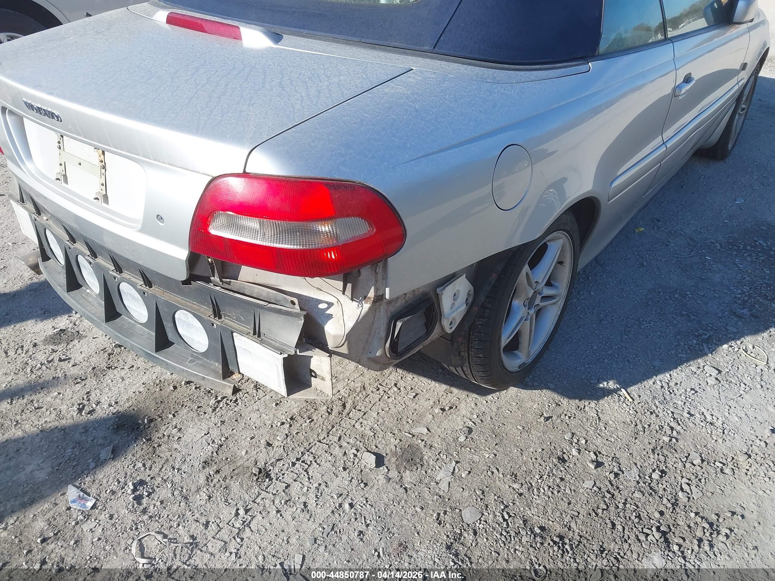 2002 Volvo C70 Lt Gray vin: YV1NC56D72J028907