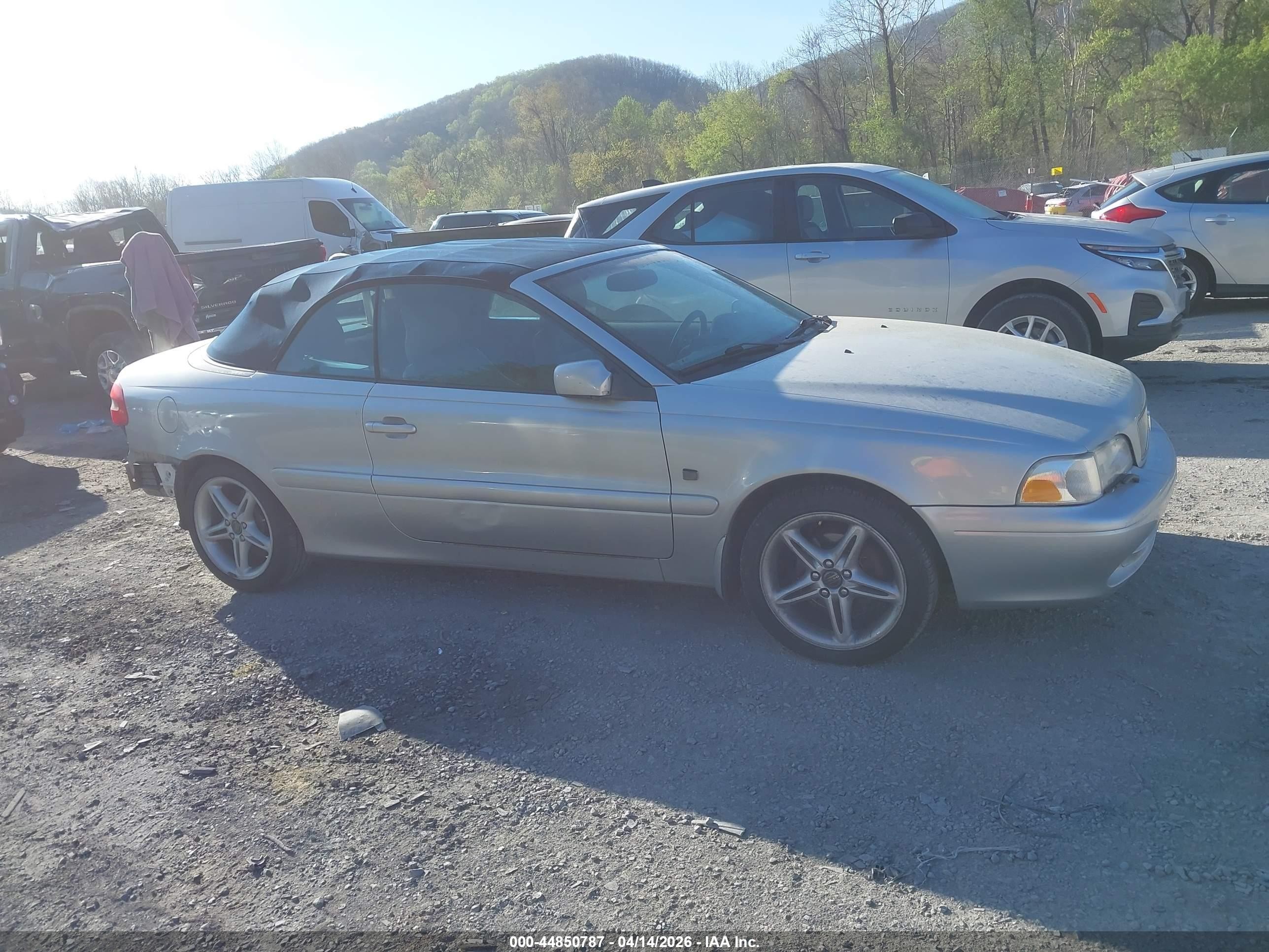 2002 Volvo C70 Lt Gray vin: YV1NC56D72J028907