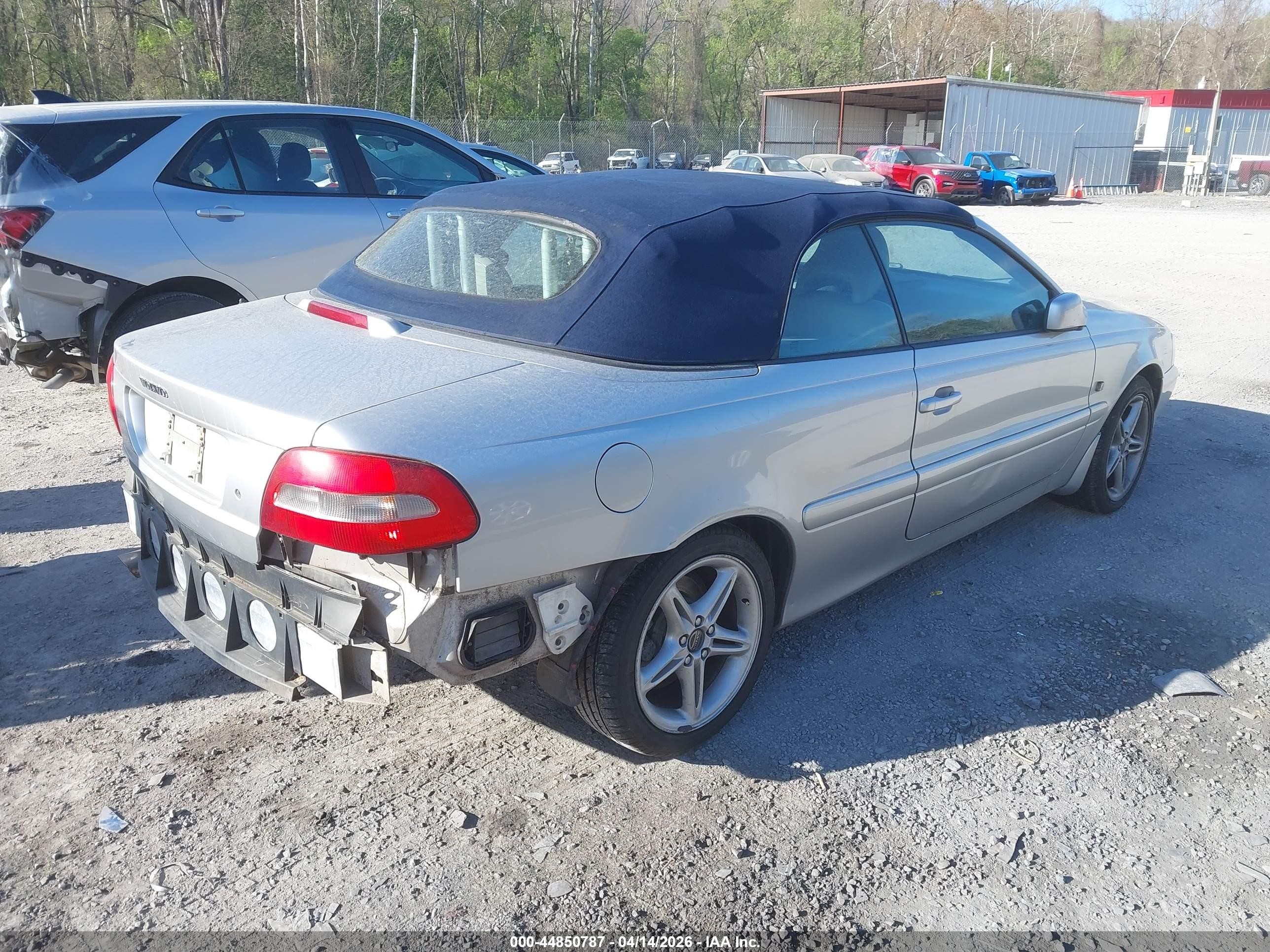 2002 Volvo C70 Lt Gray vin: YV1NC56D72J028907