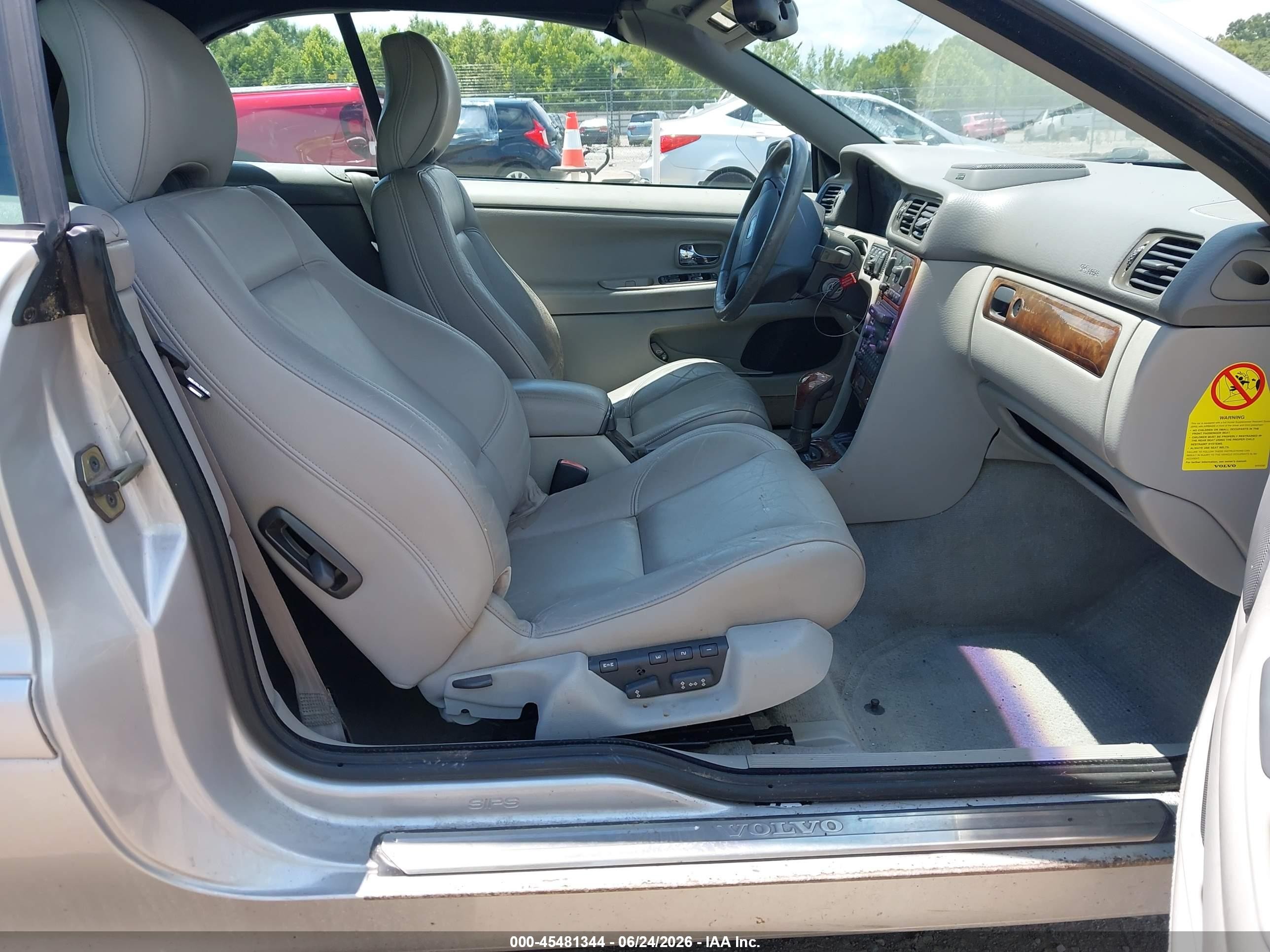 2002 Volvo C70 Lt Silver vin: YV1NC56D72J028907