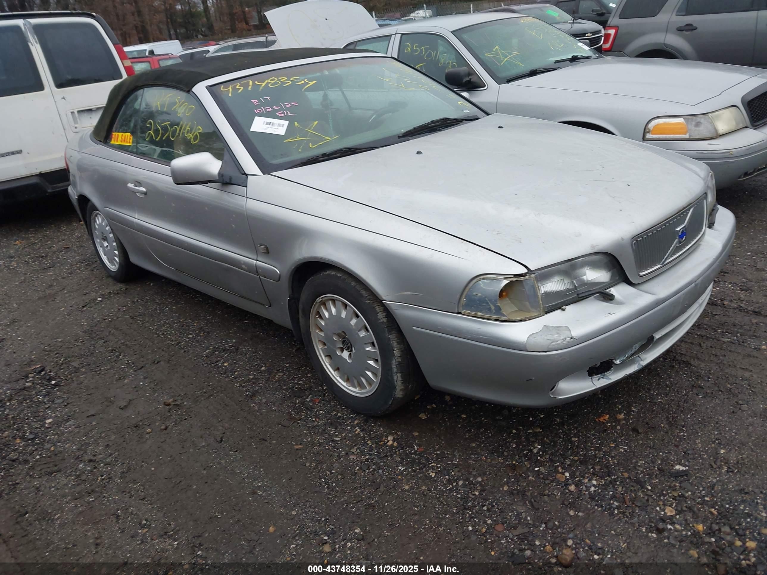 2001 Volvo C70 Lt Gray vin: YV1NC56D91J017793