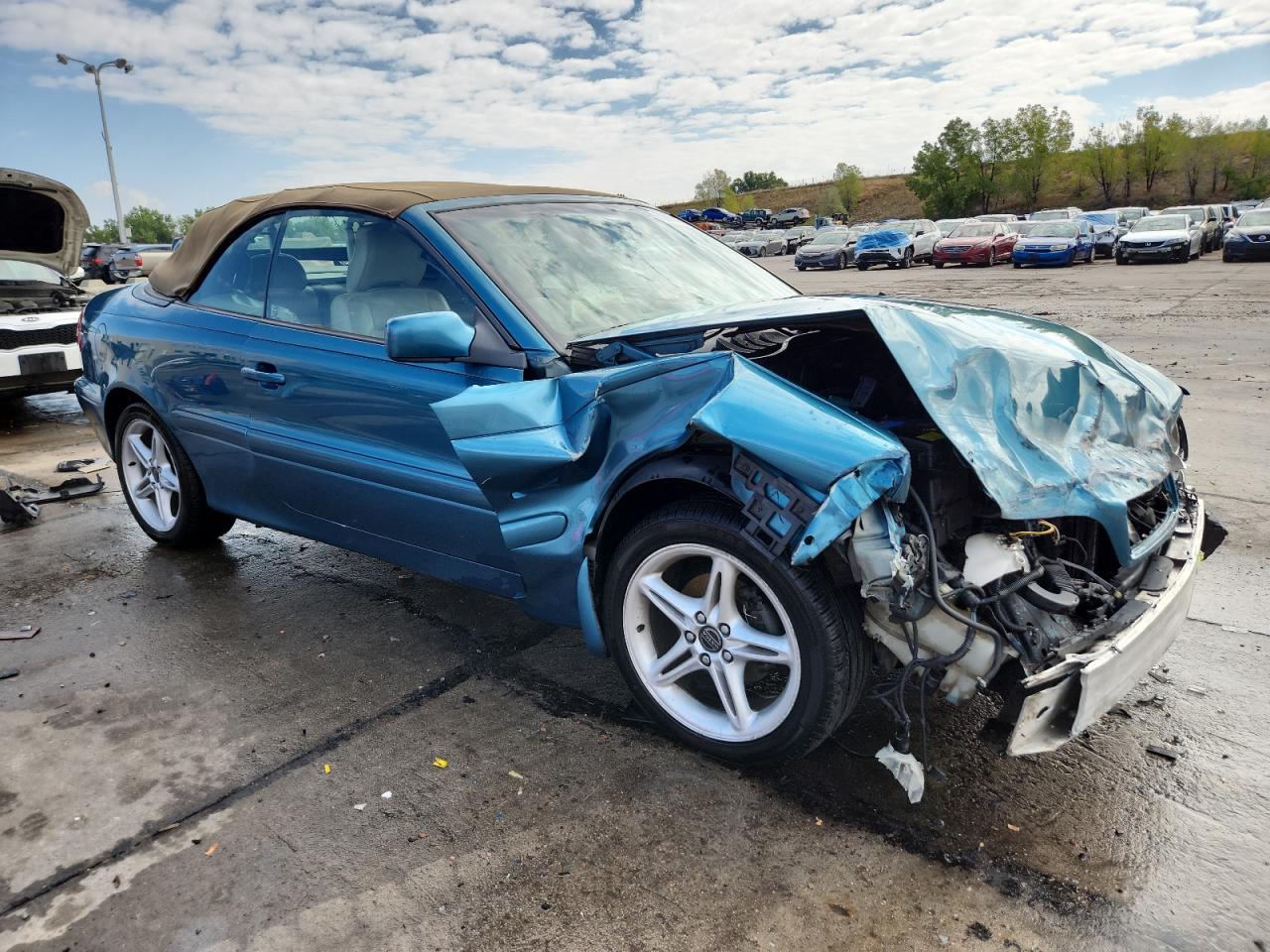 2001 Volvo C70 Turbo Turquoise vin: YV1NC56D91J018006