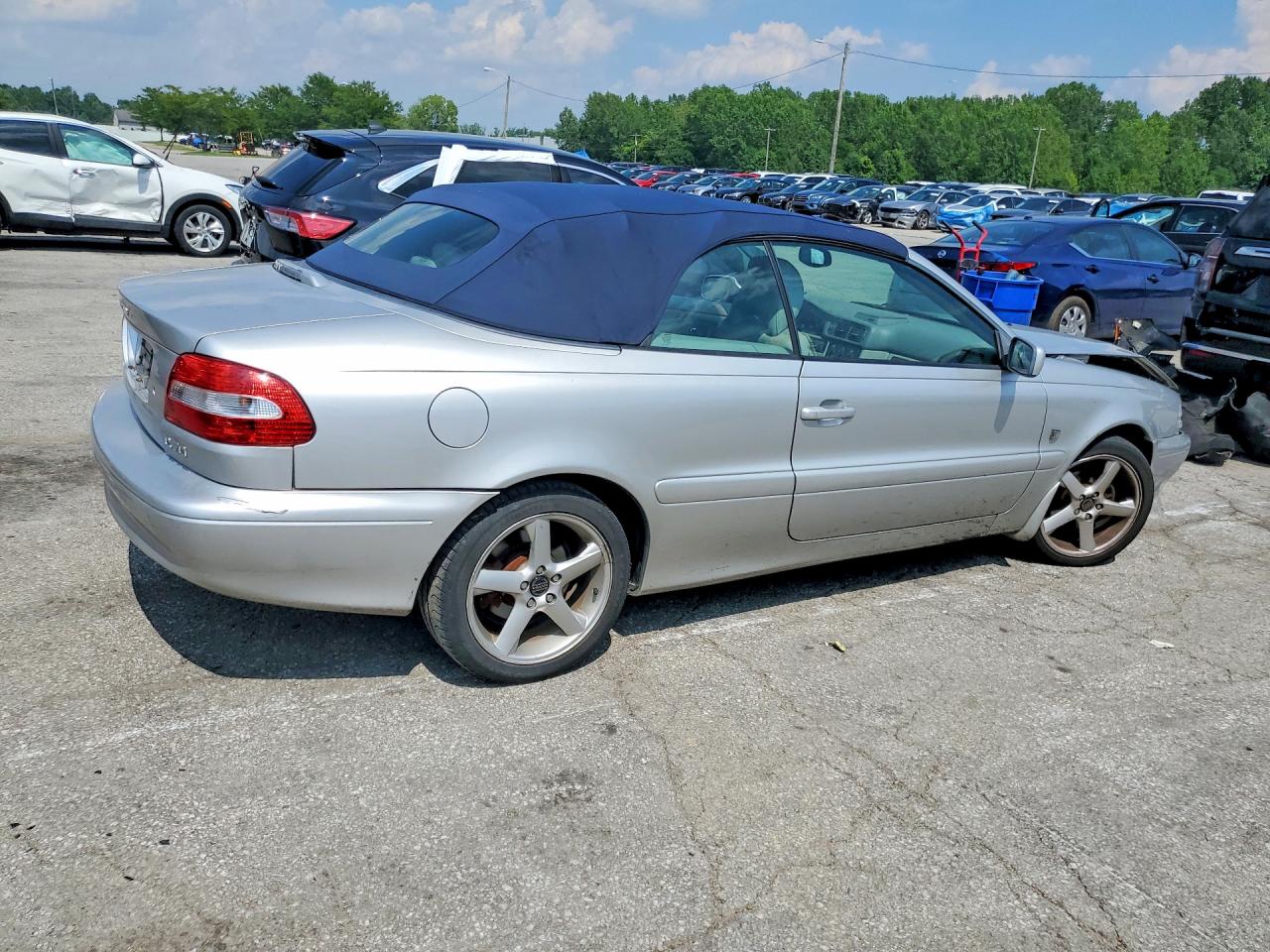 2004 Volvo C70 Hpt Silver vin: YV1NC62D14J049606