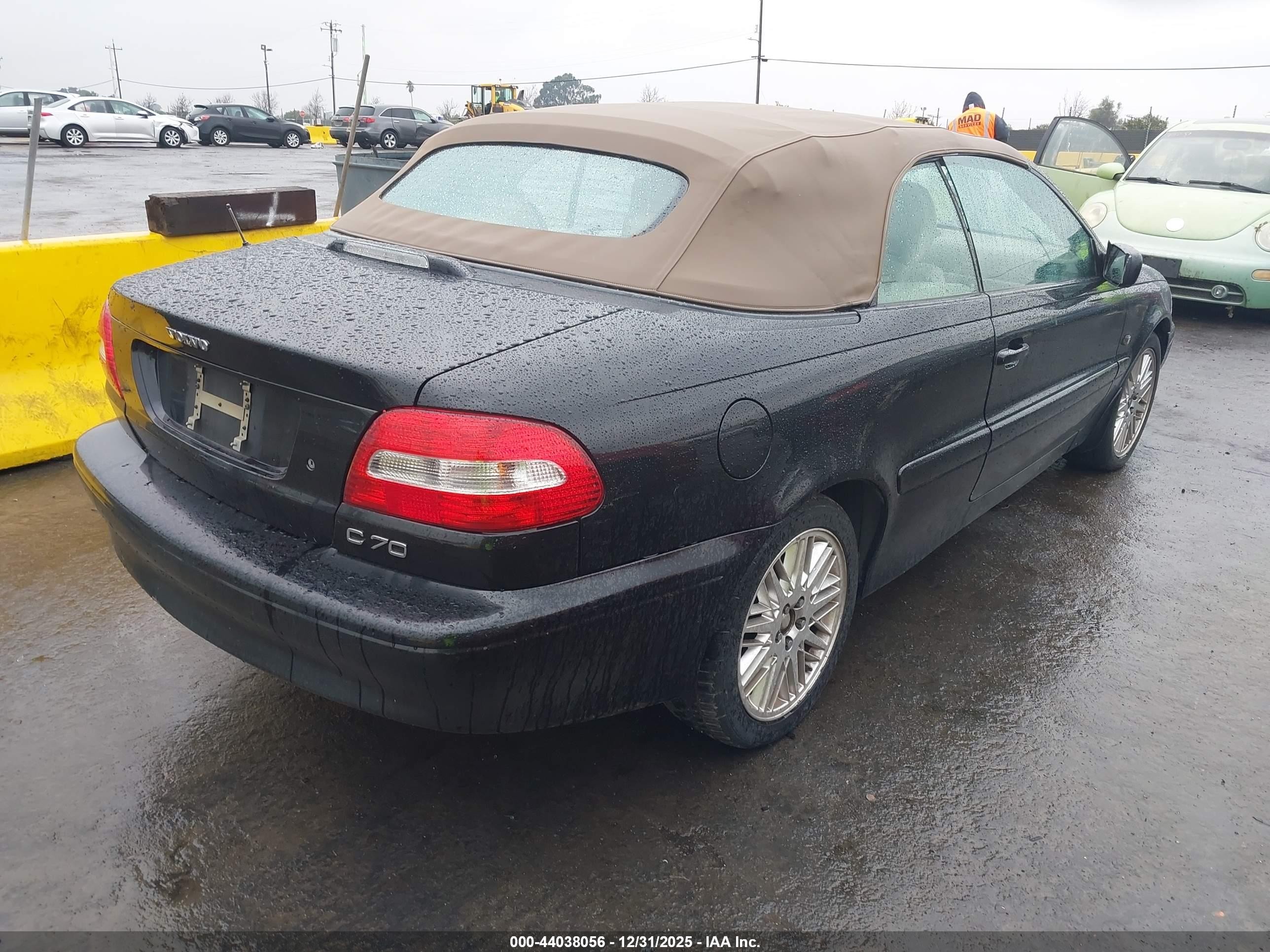 2003 Volvo C70 Ht Black vin: YV1NC62D43J035679