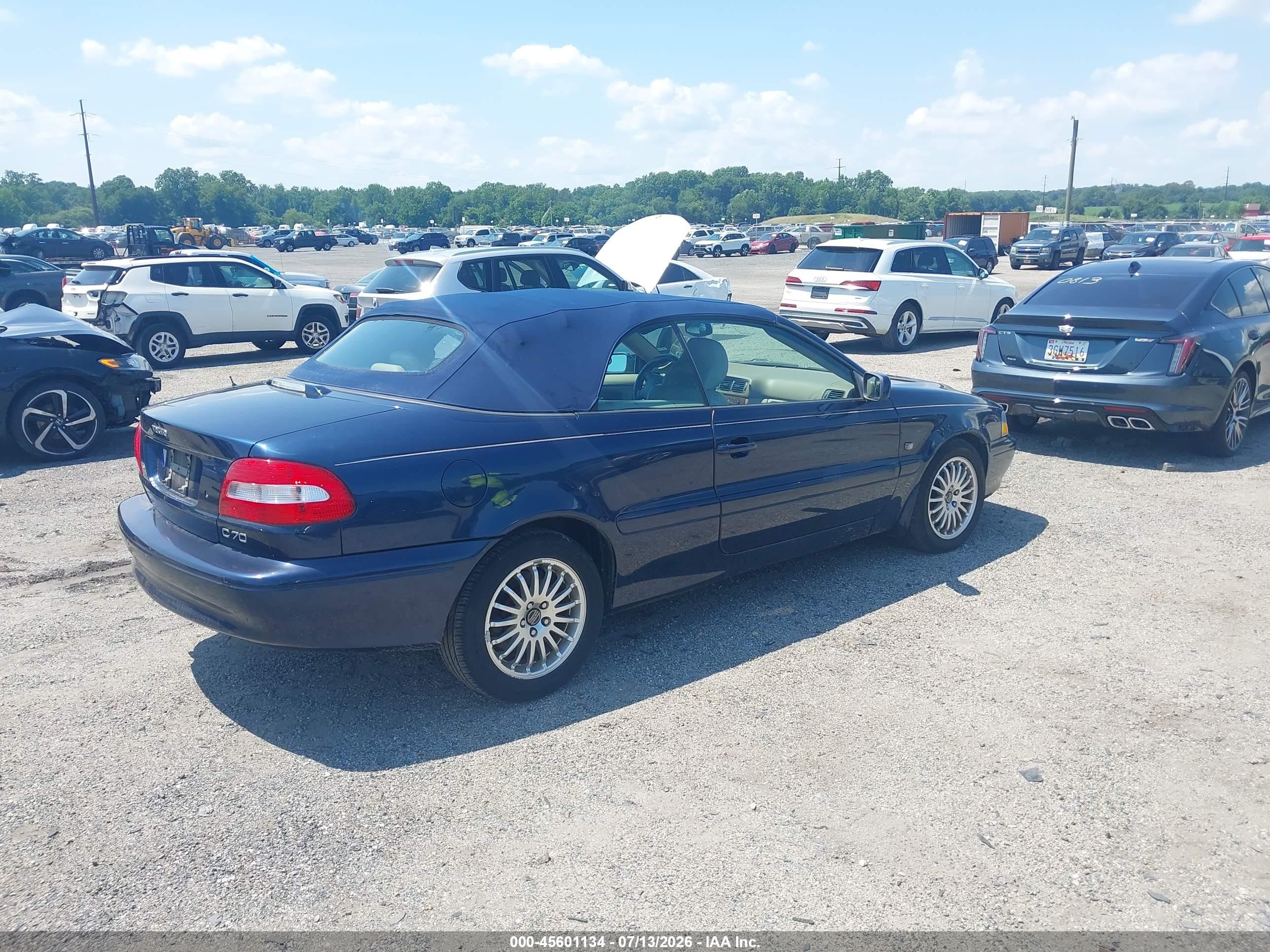 2003 Volvo C70 2.3l Turbo Blue vin: YV1NC62D43J035956
