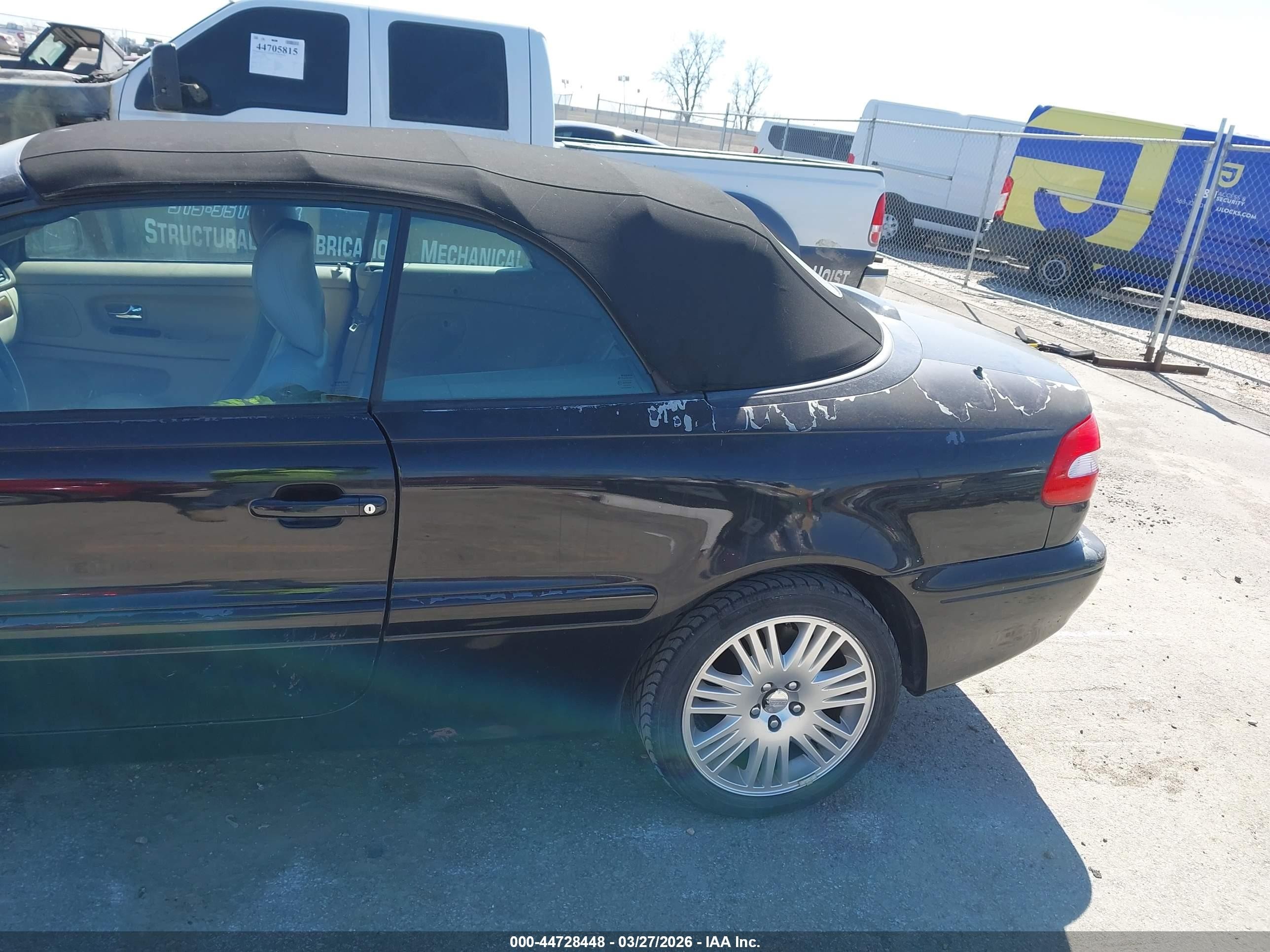 2003 Volvo C70 Lt Black vin: YV1NC63D23J036330