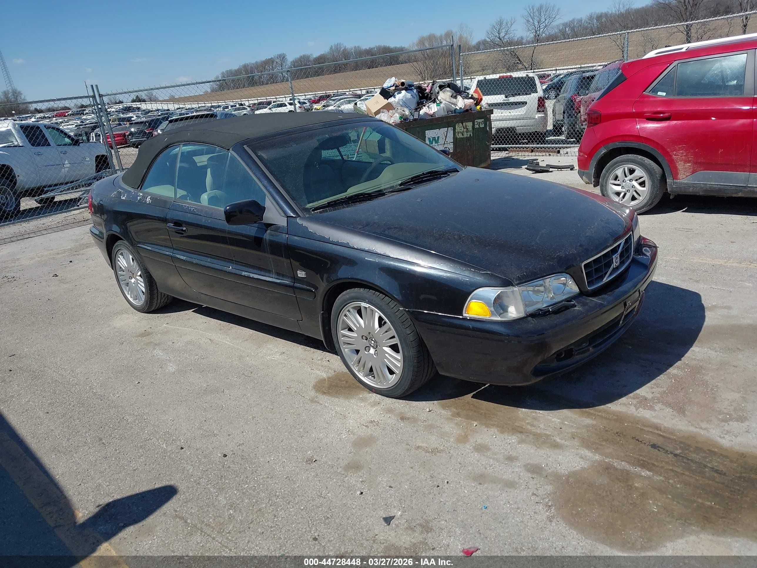 2003 Volvo C70 Lt Black vin: YV1NC63D23J036330
