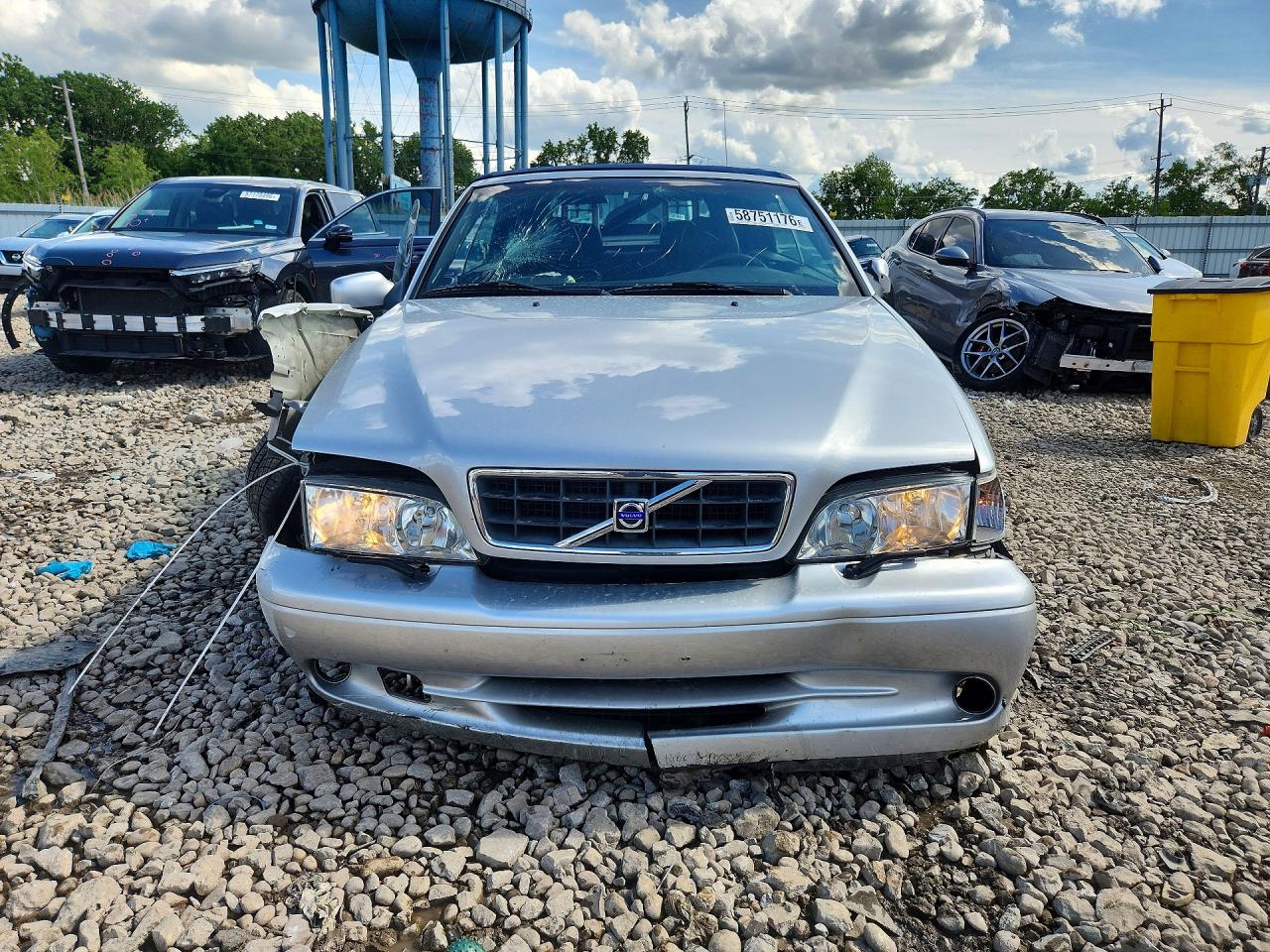 2003 Volvo C70 Lpt Silver vin: YV1NC63D33J035123