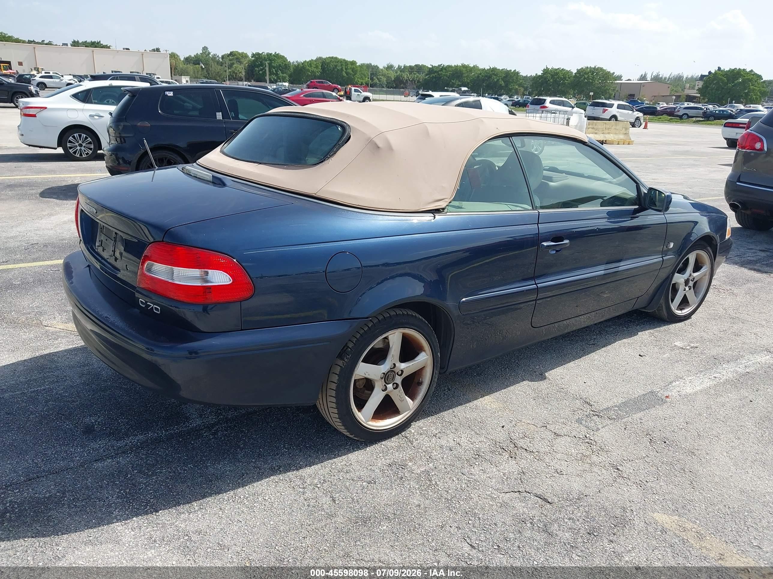 2004 Volvo C70 Lt Blue vin: YV1NC63D74J049902