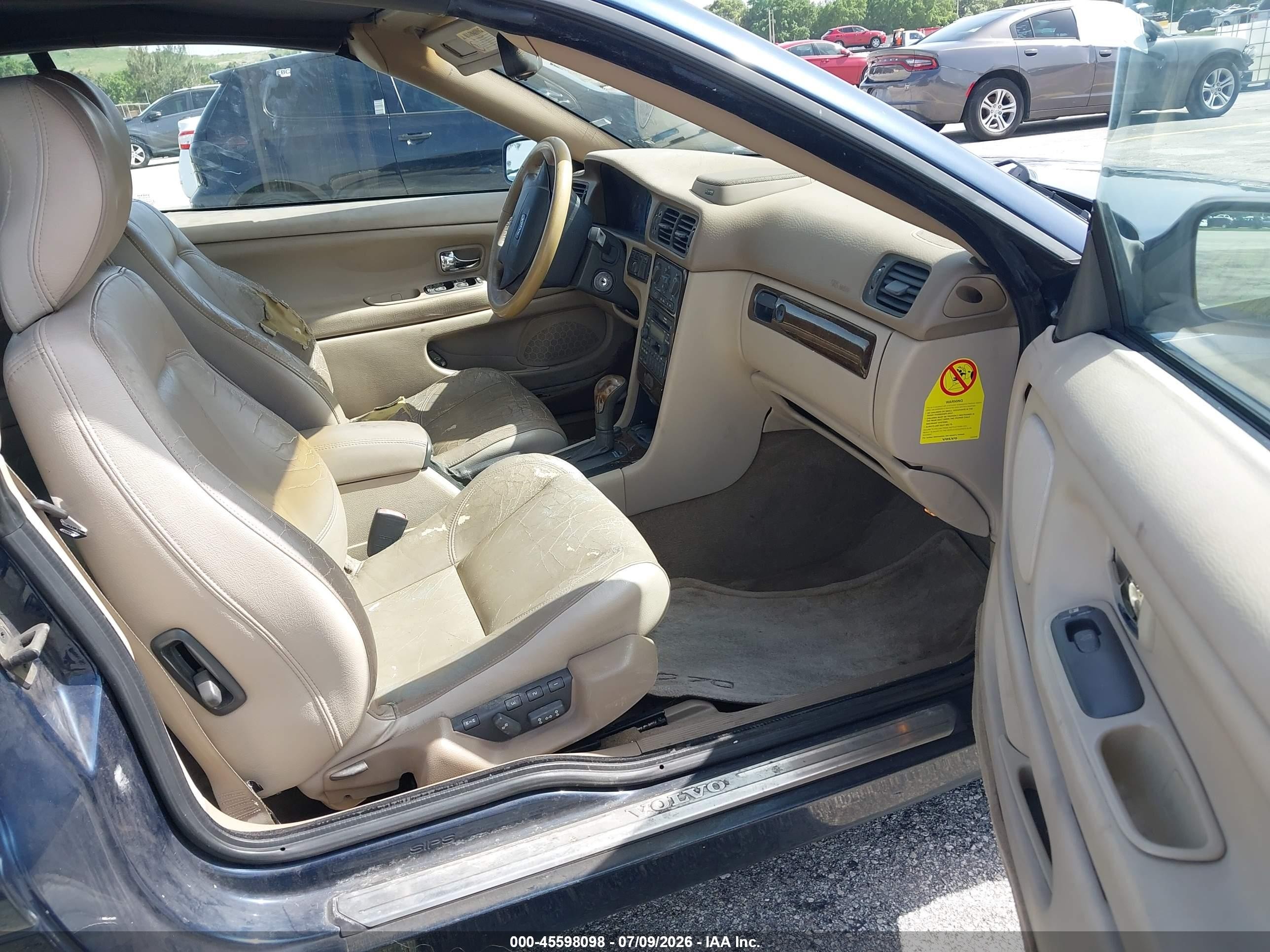 2004 Volvo C70 Lt Blue vin: YV1NC63D74J049902
