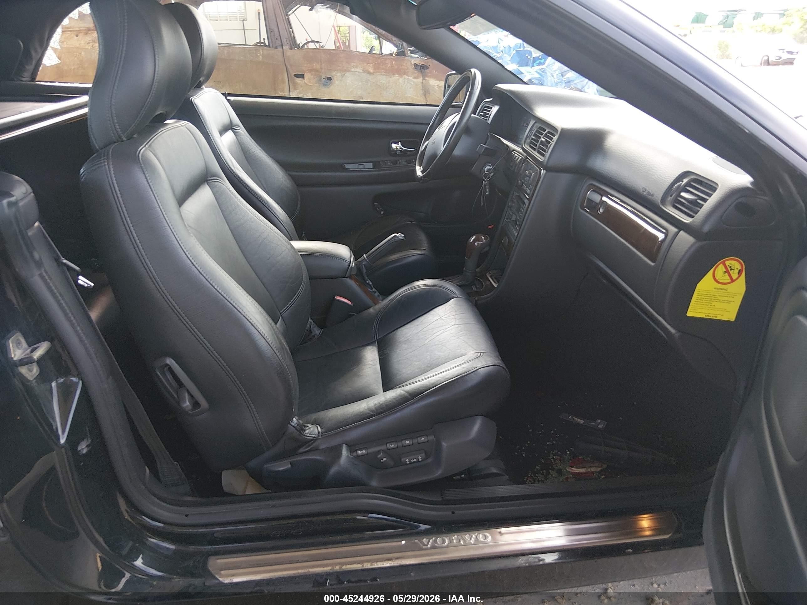 2004 Volvo C70 Lt Черный vin: YV1NC63DX4J060456