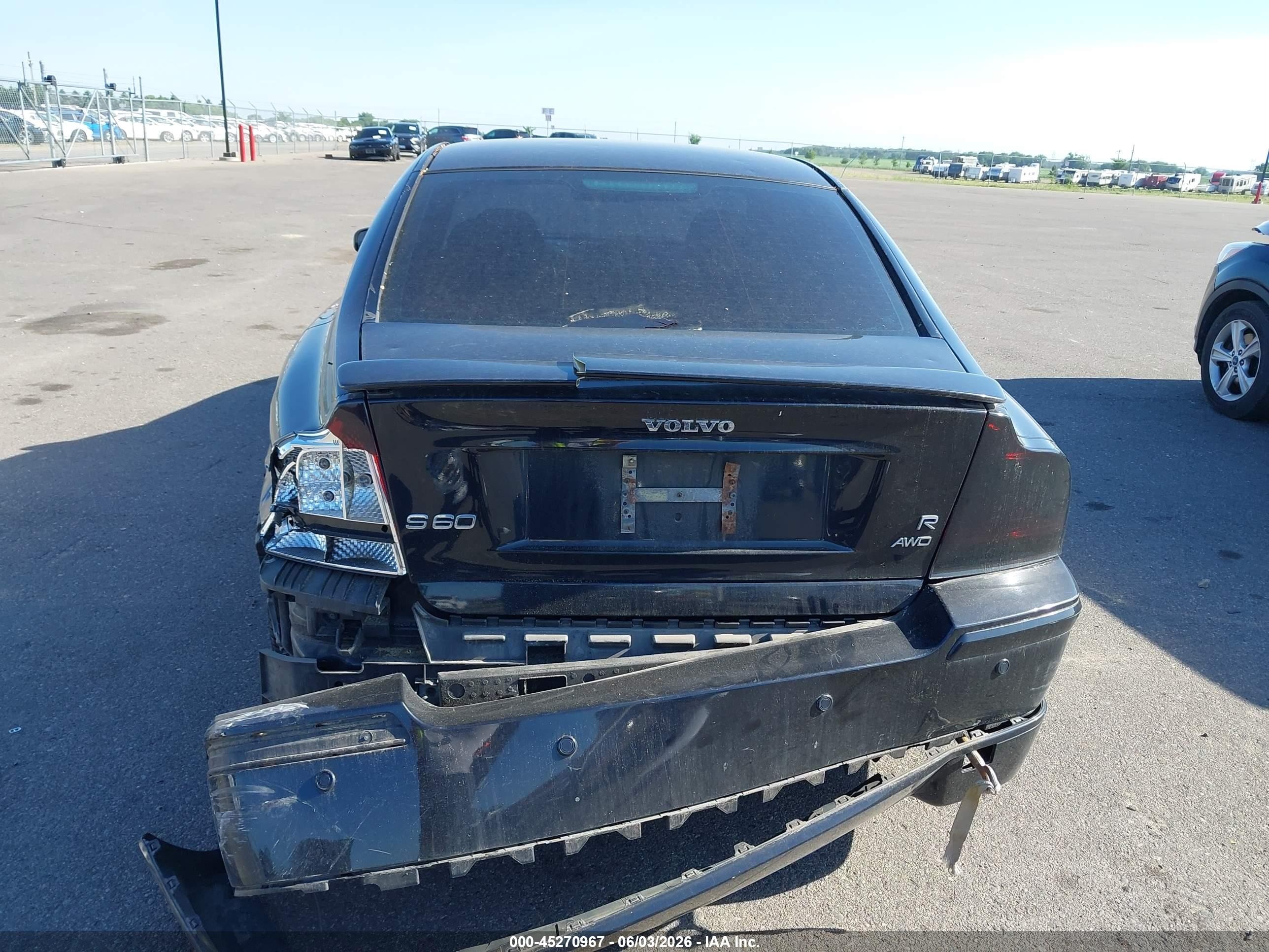 2006 Volvo S60 R Black vin: YV1RH527462551420