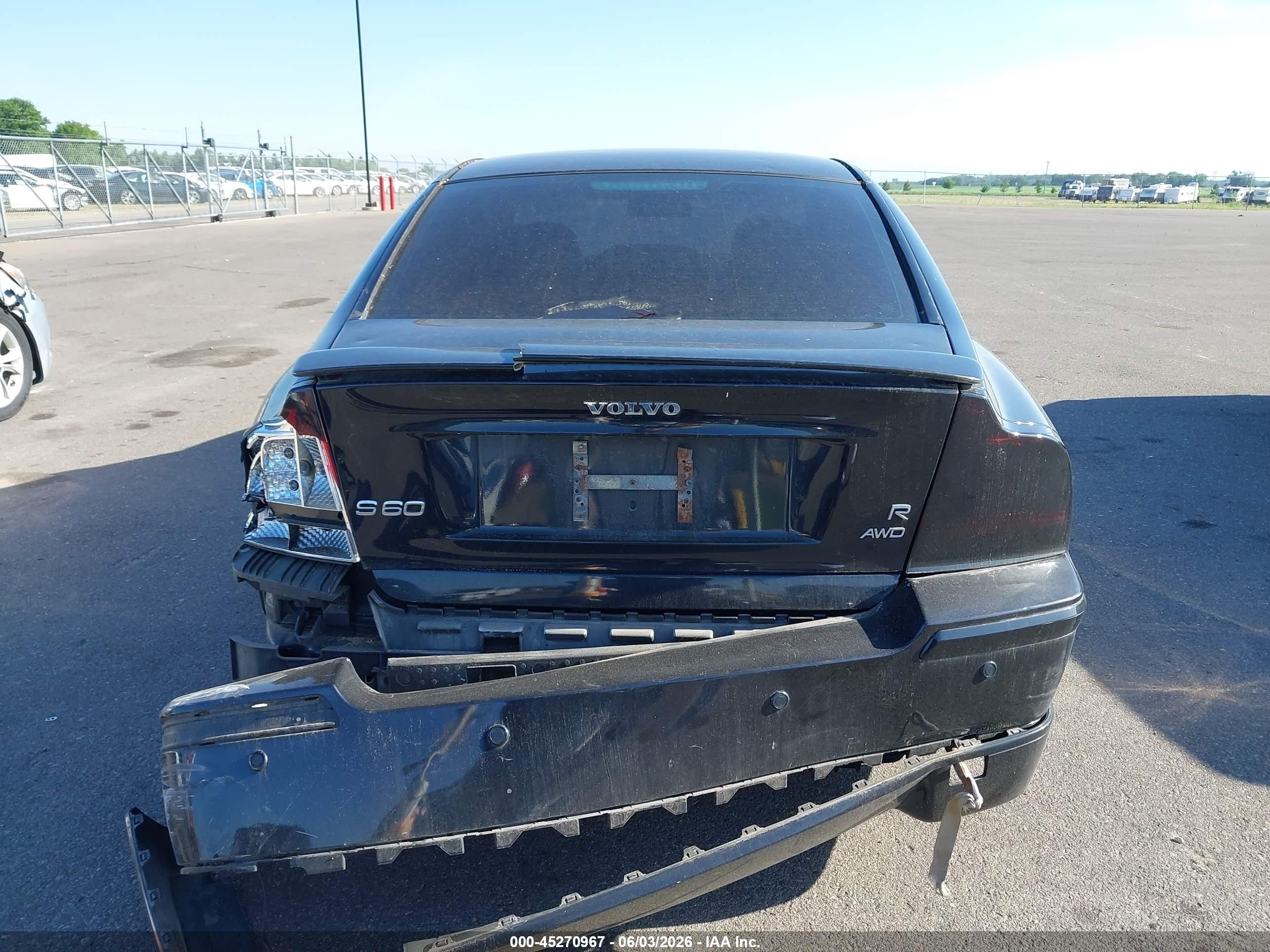 2006 Volvo S60 R Black vin: YV1RH527462551420