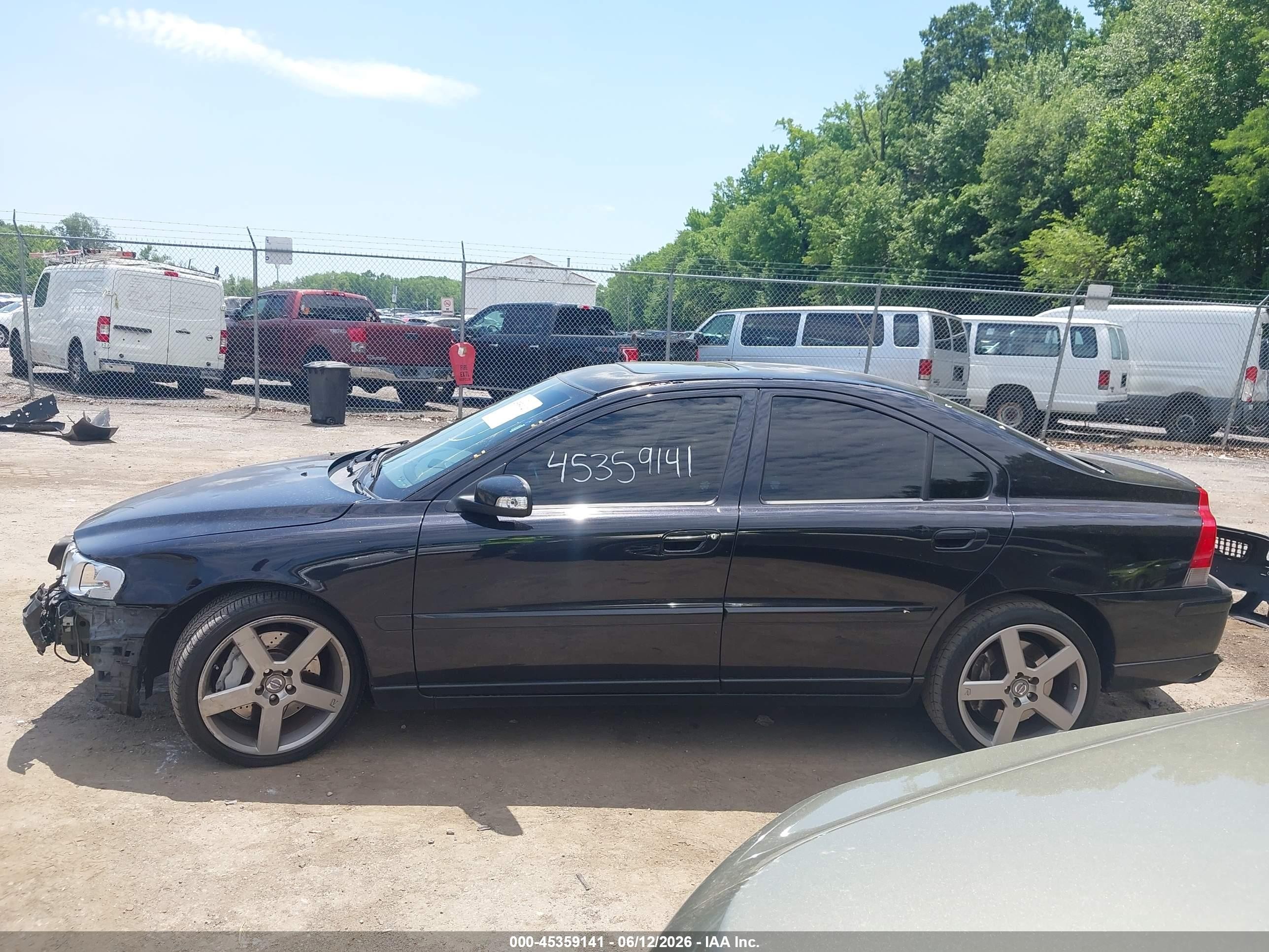 2007 Volvo S60 R Black vin: YV1RH527X72614697