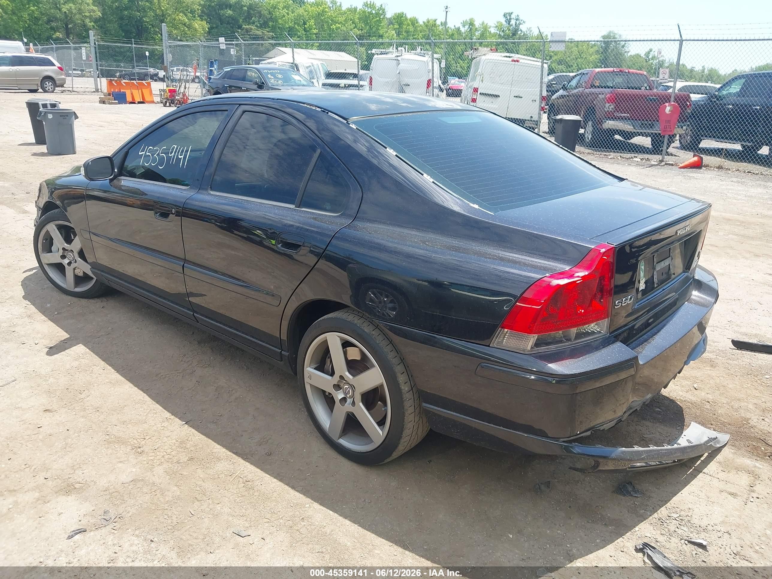 2007 Volvo S60 R Black vin: YV1RH527X72614697