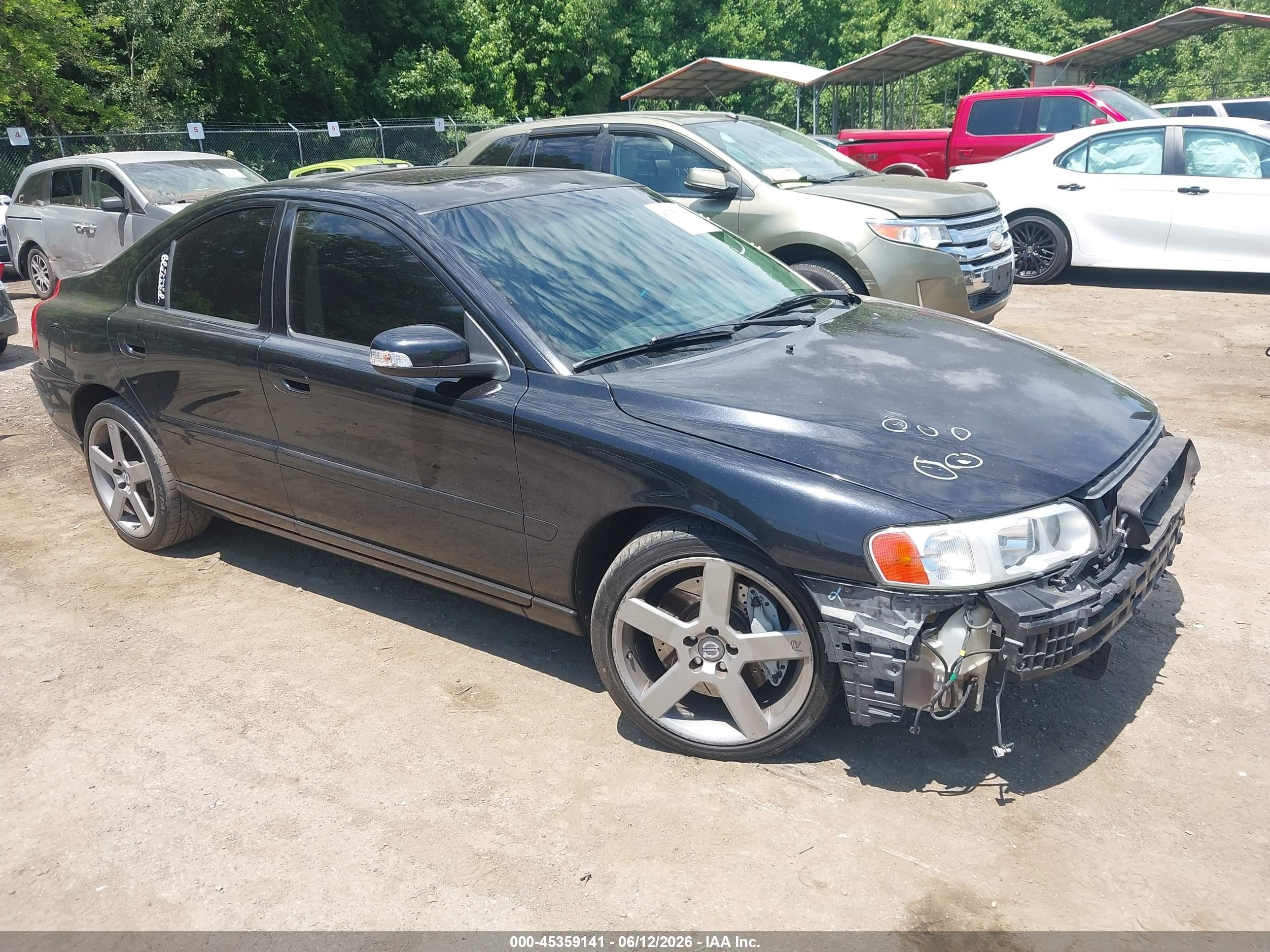 2007 Volvo S60 R Black vin: YV1RH527X72614697
