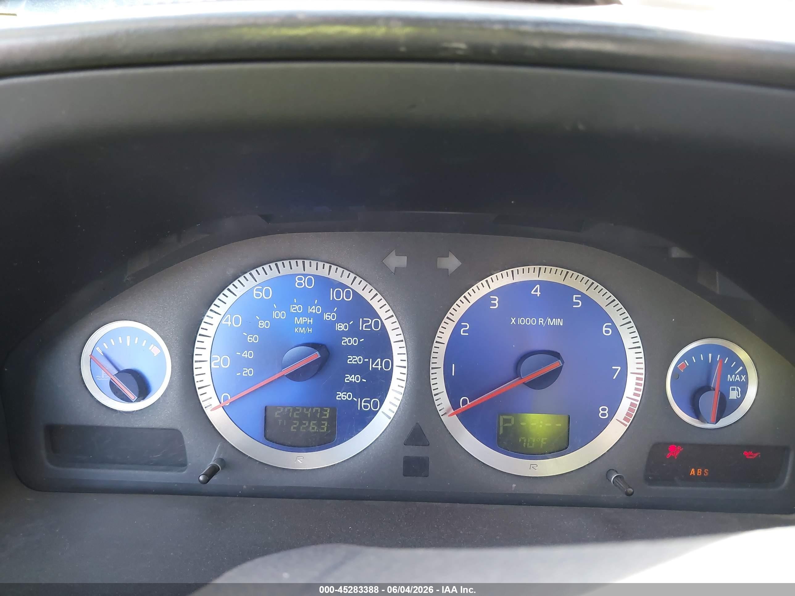 2004 Volvo S60 R Серый vin: YV1RH52Y842418505