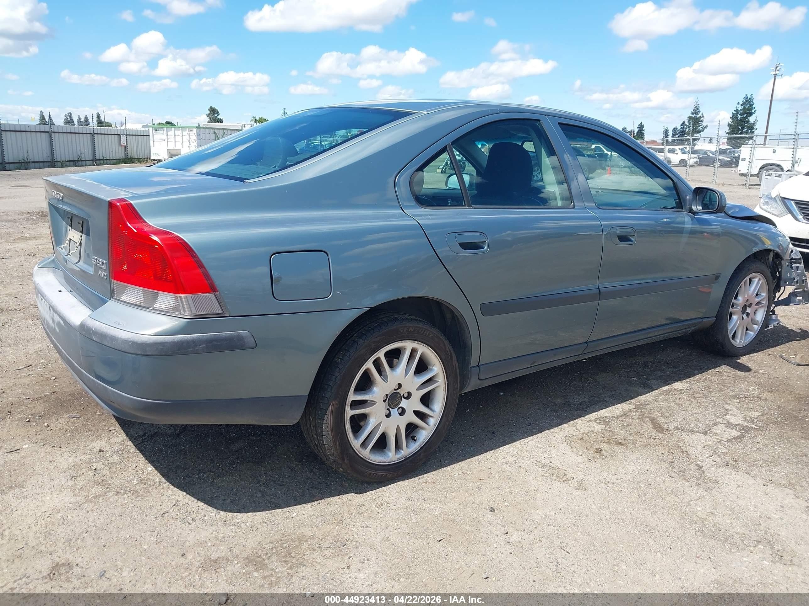 2002 Volvo S60 Awd Green vin: YV1RH58DX22165897