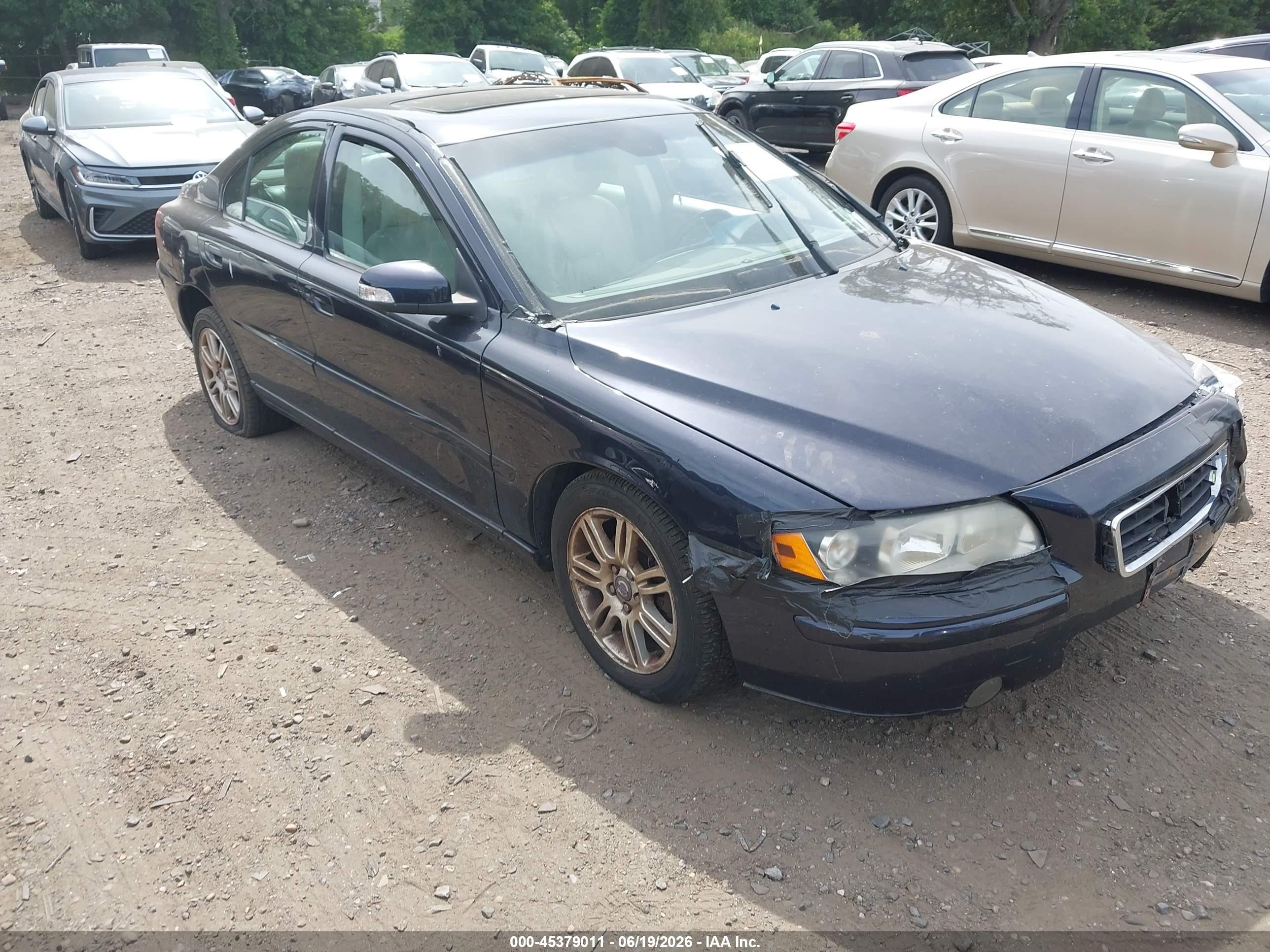 2007 Volvo S60 2.5t Black vin: YV1RH592072638422