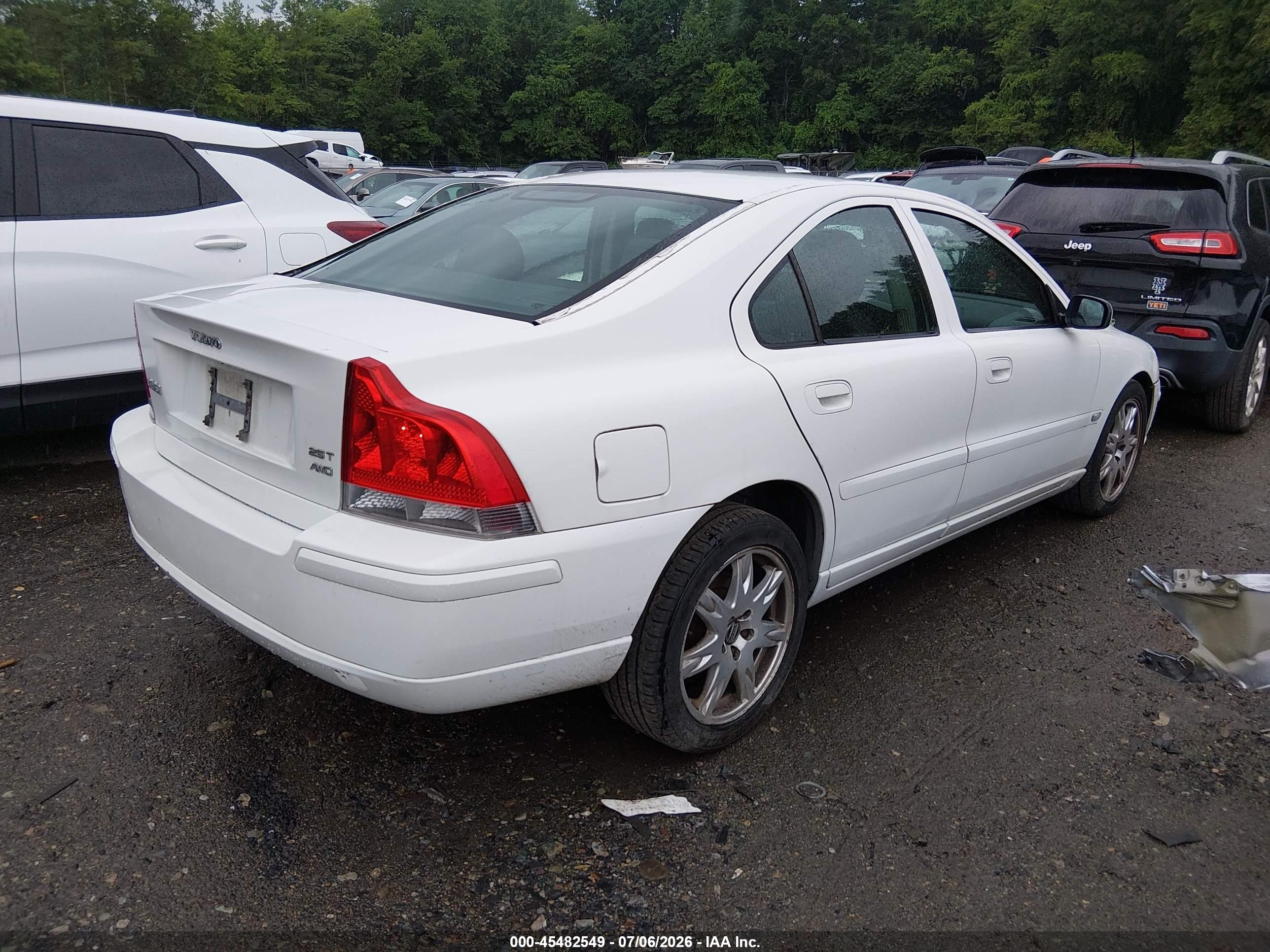 2005 Volvo S60 2.5t A Awd/2.5t A Awd Sr Белый vin: YV1RH592152440588