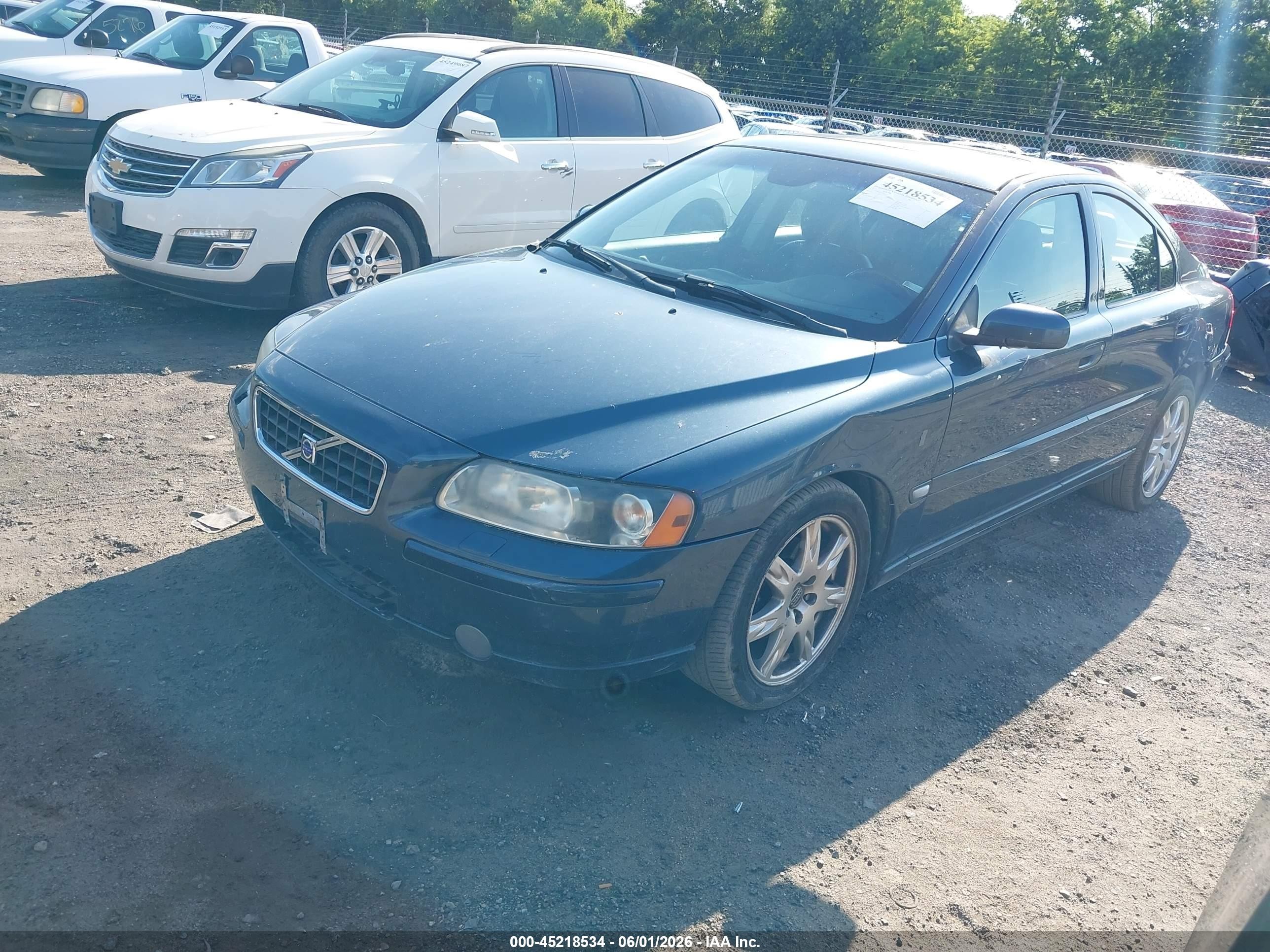 2006 Volvo S60 2.5t Dark Blue vin: YV1RH592162557475