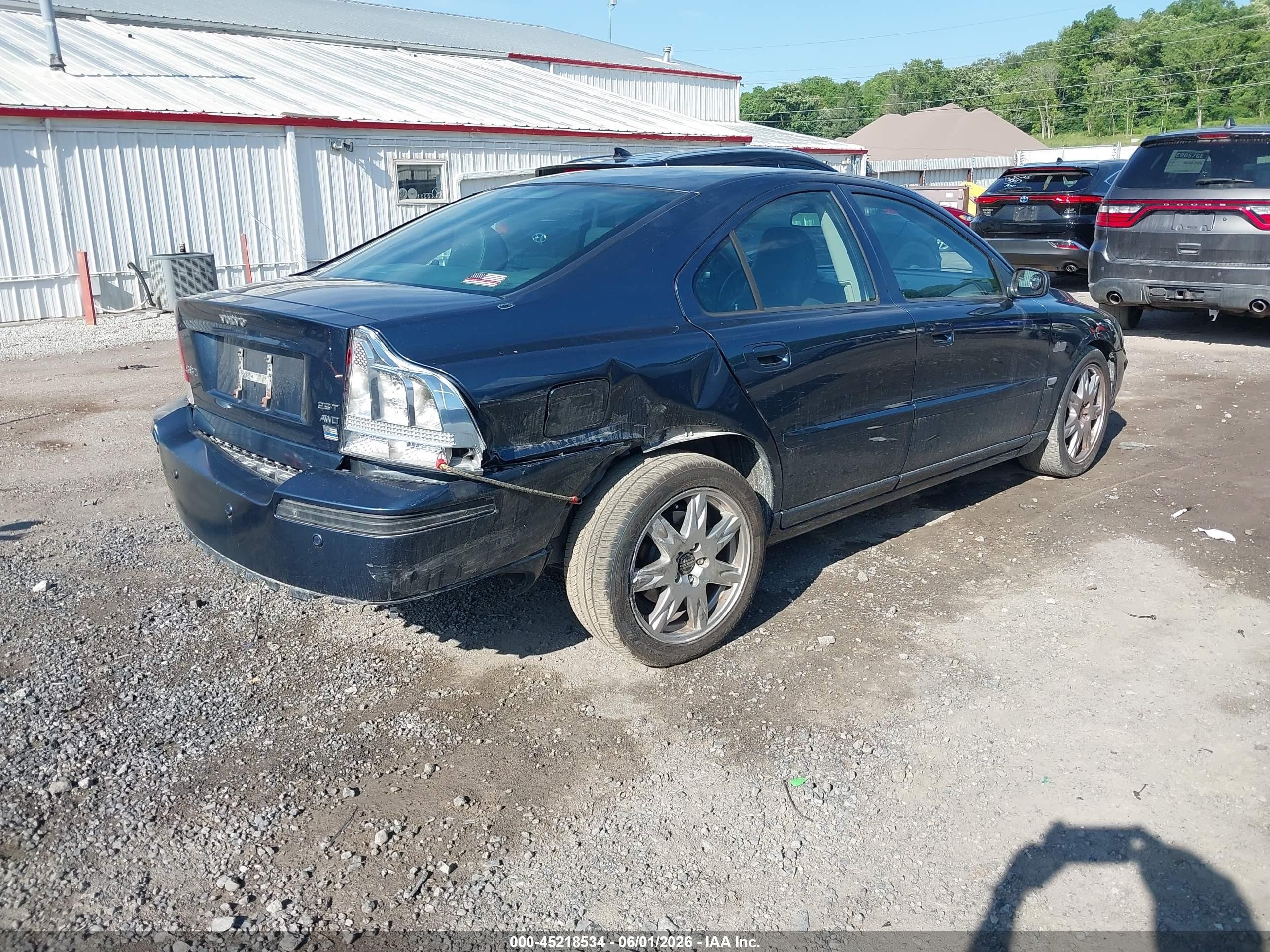 2006 Volvo S60 2.5t Dark Blue vin: YV1RH592162557475