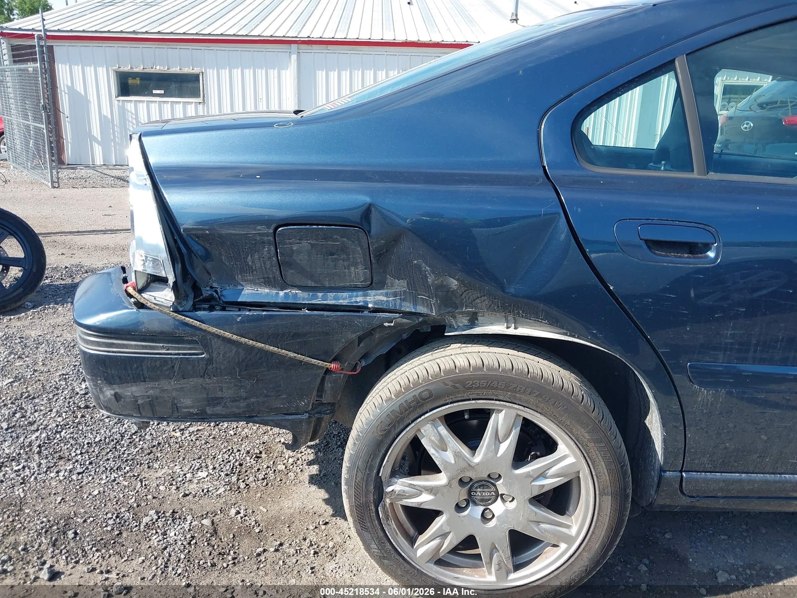 2006 Volvo S60 2.5t Dark Blue vin: YV1RH592162557475