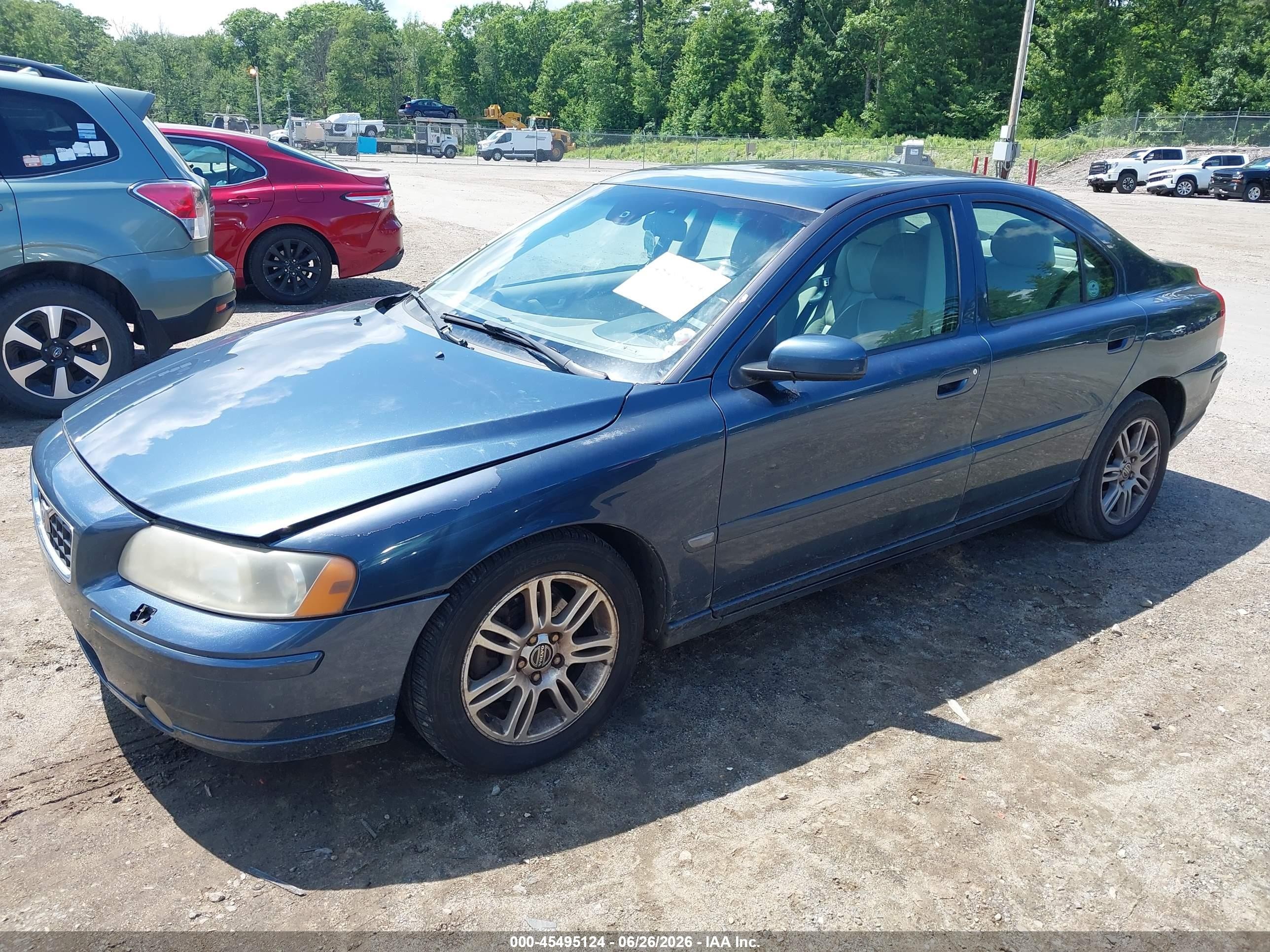 2006 Volvo S60 2.5t Blue vin: YV1RH592262550521