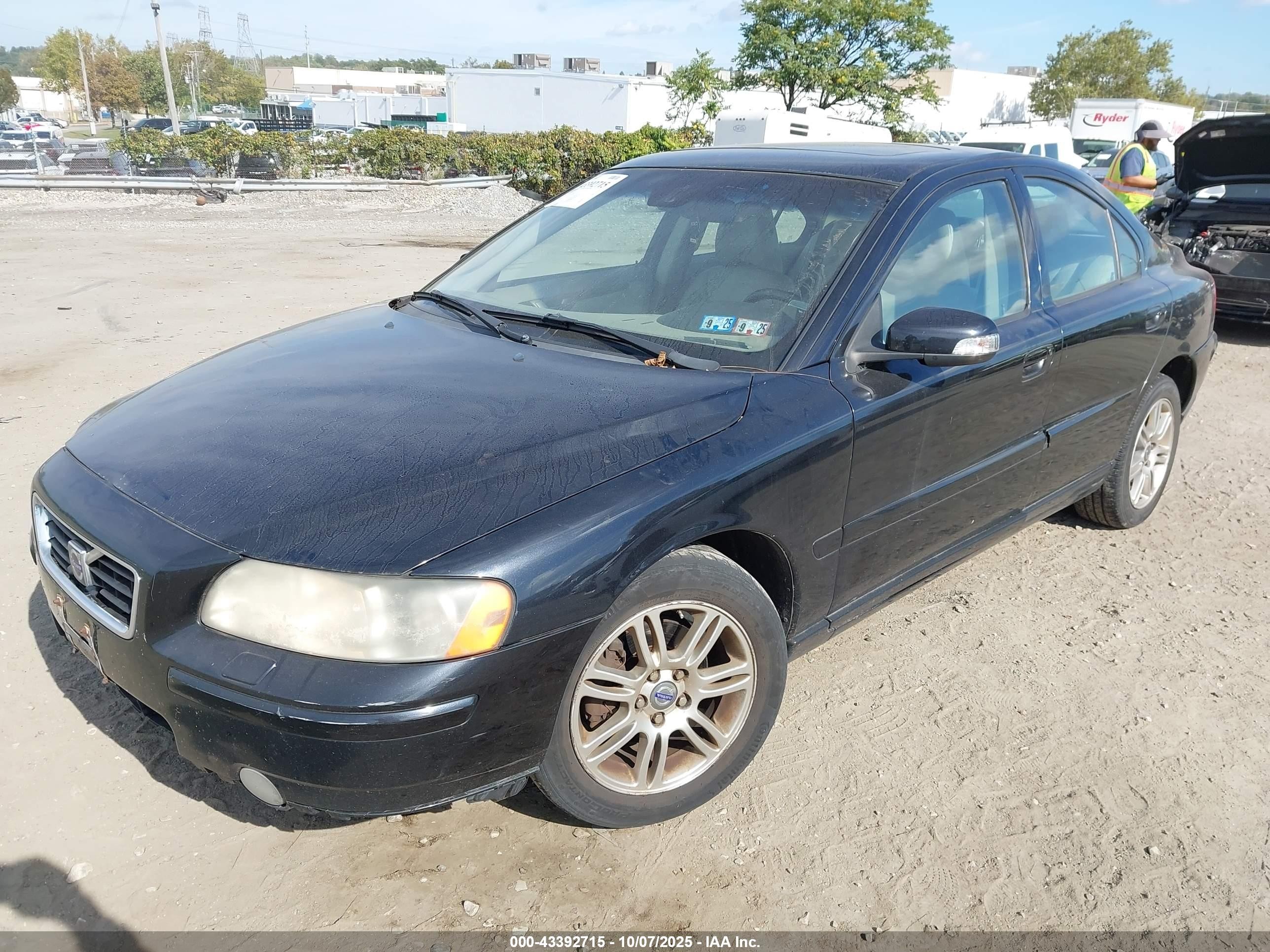 2007 Volvo S60 2.5t Black vin: YV1RH592372603101