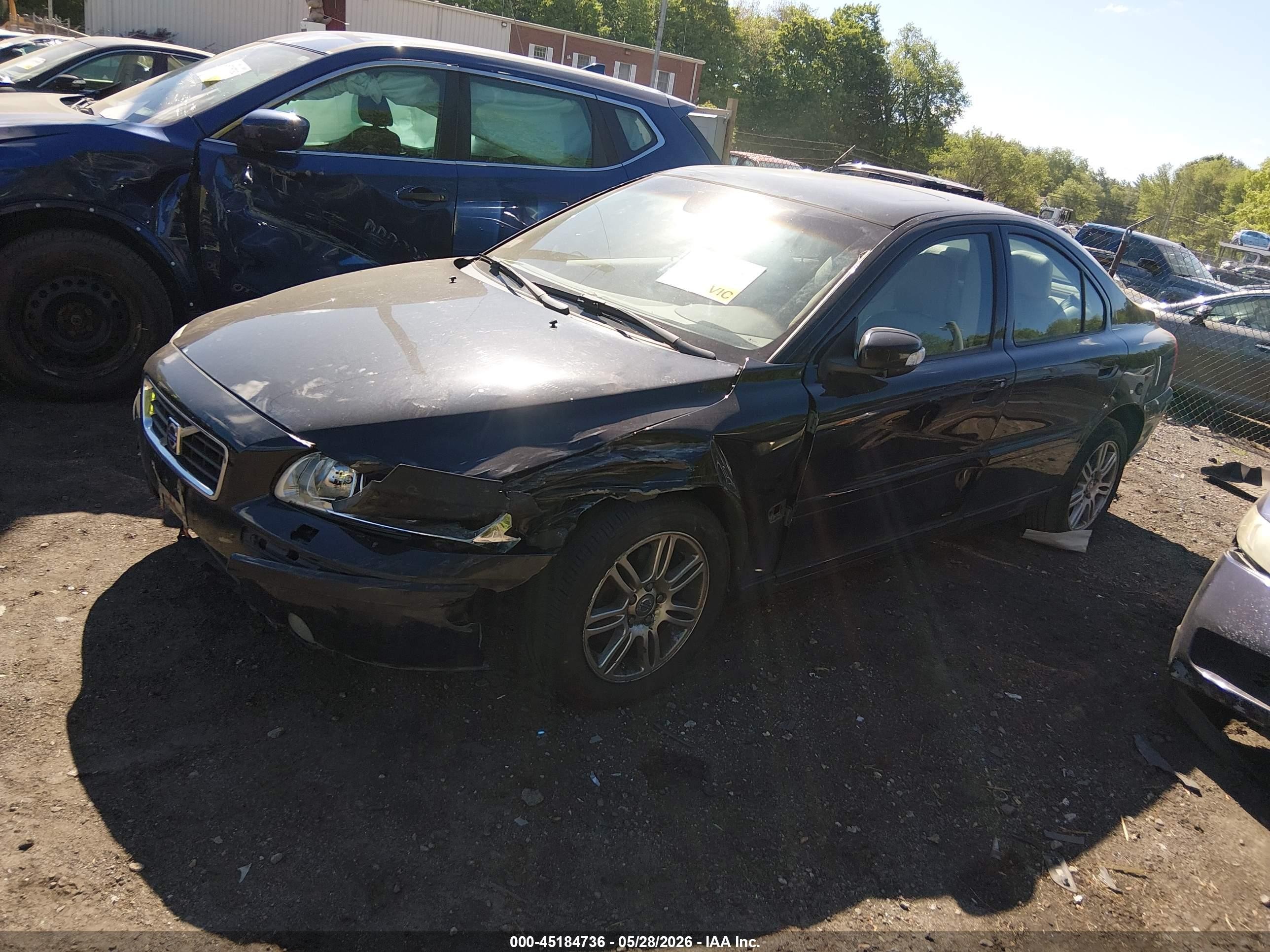 2008 Volvo S60 2.5t Black vin: YV1RH592382689673
