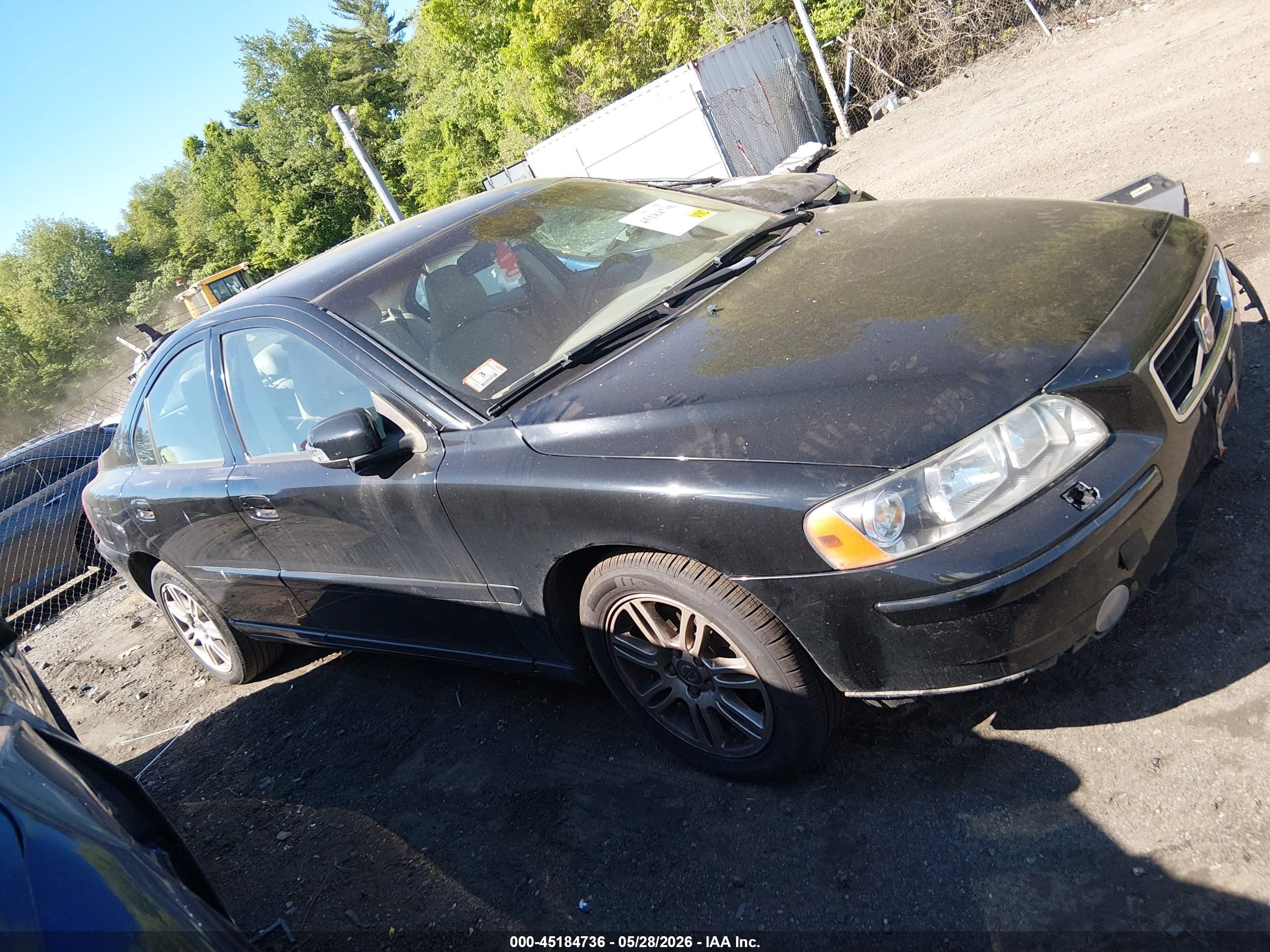 2008 Volvo S60 2.5t Black vin: YV1RH592382689673