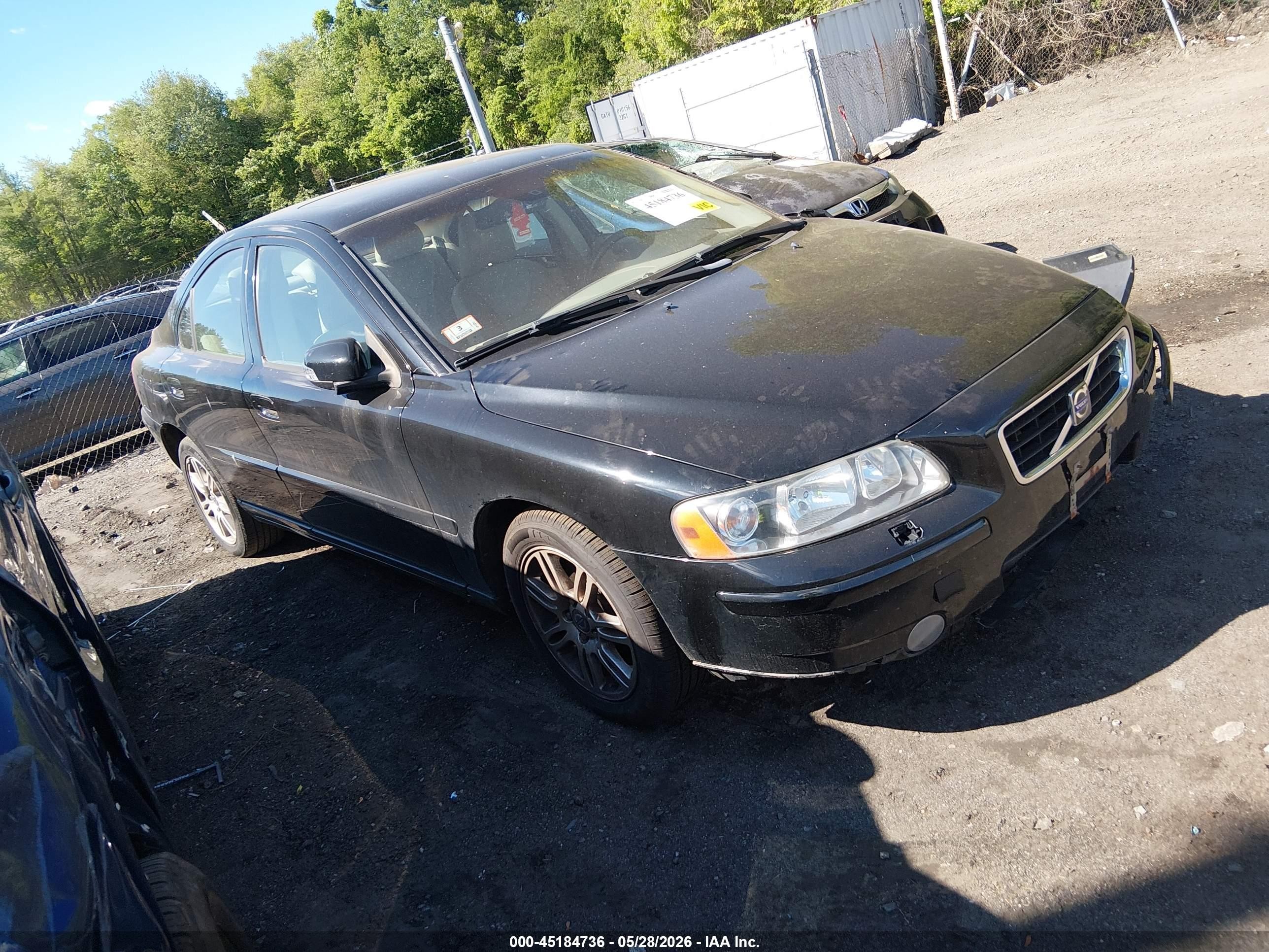 2008 Volvo S60 2.5t Black vin: YV1RH592382689673