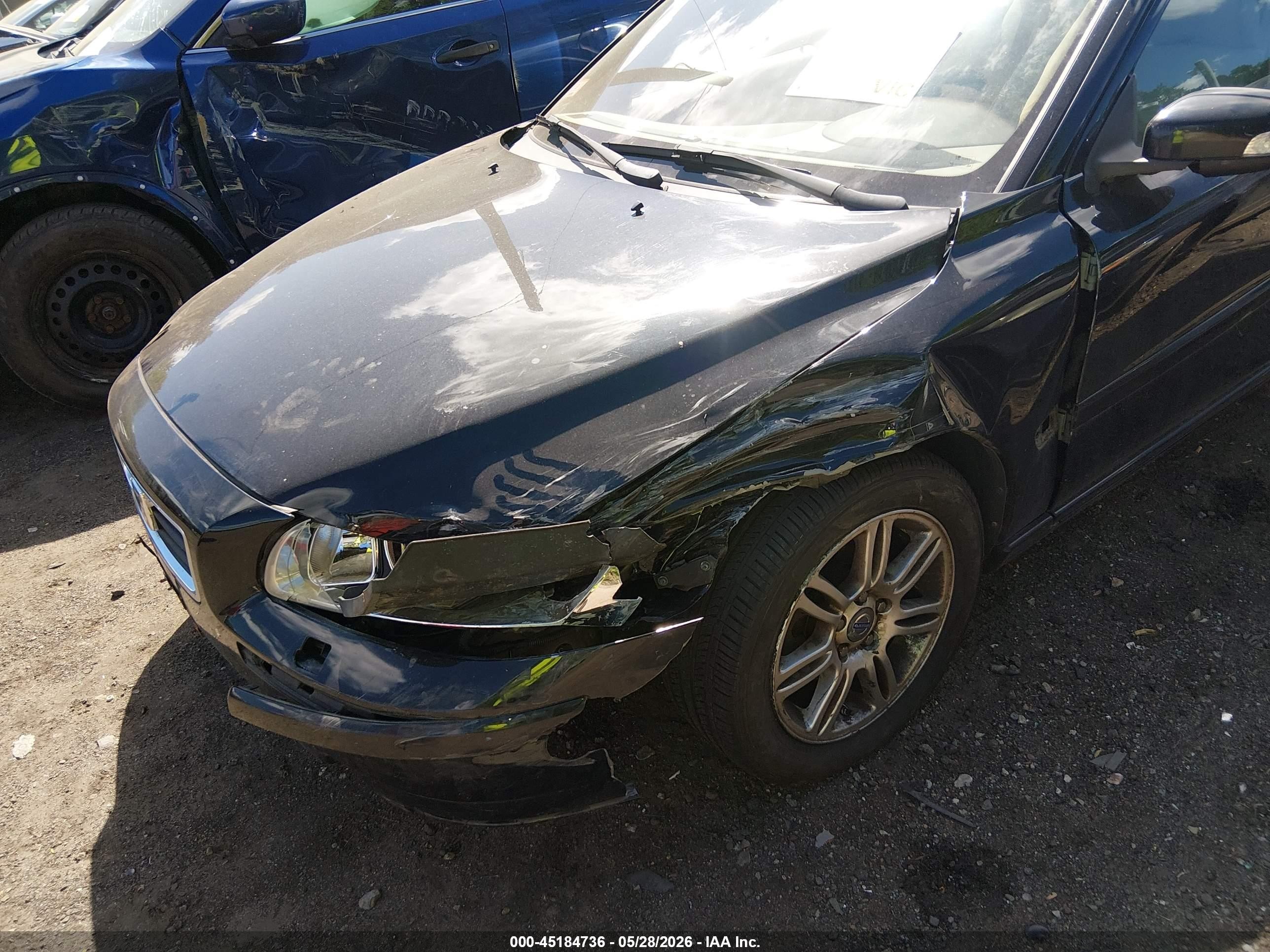 2008 Volvo S60 2.5t Black vin: YV1RH592382689673