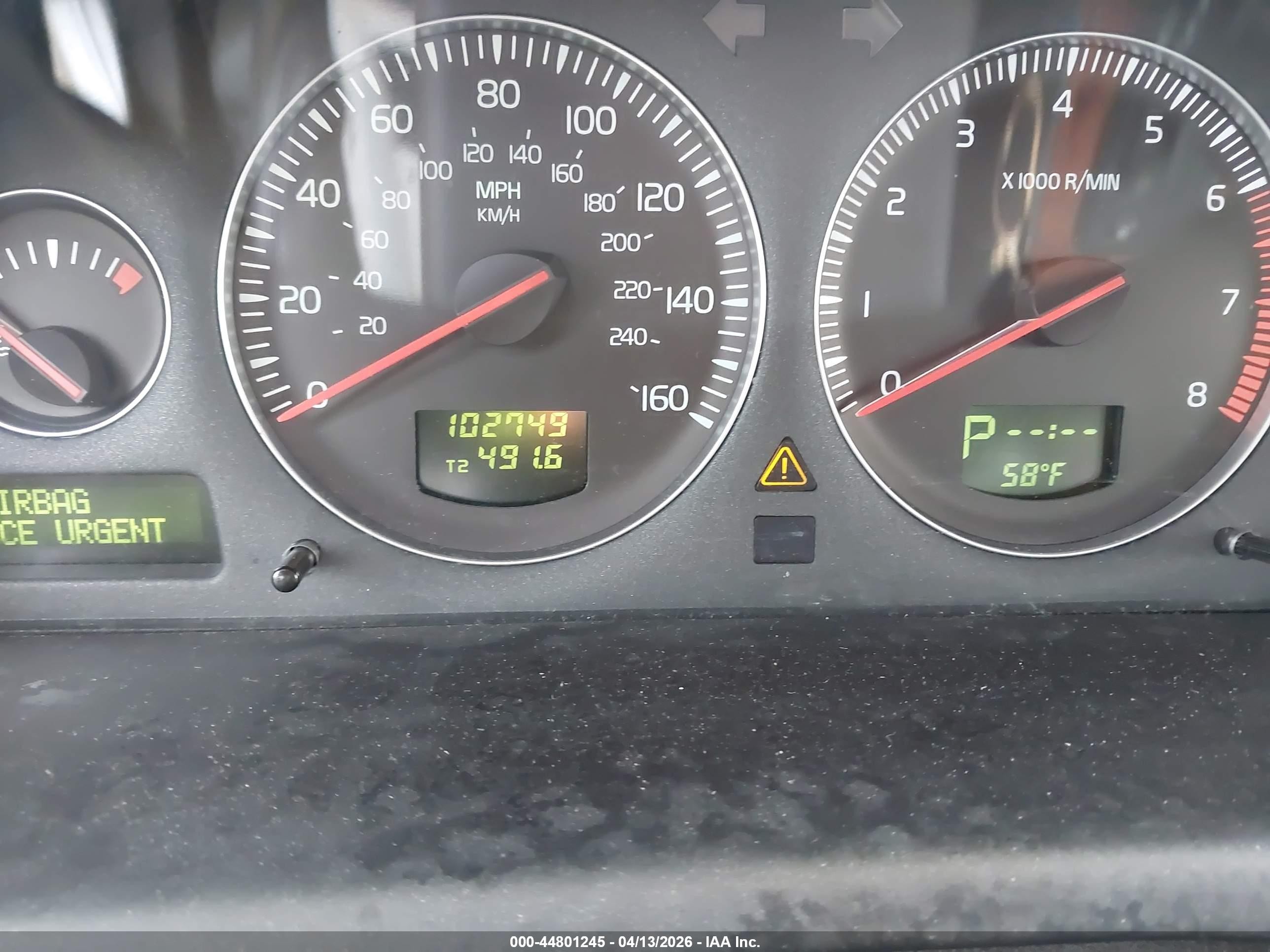 2007 Volvo S60 2.5t Silver vin: YV1RH592772607359
