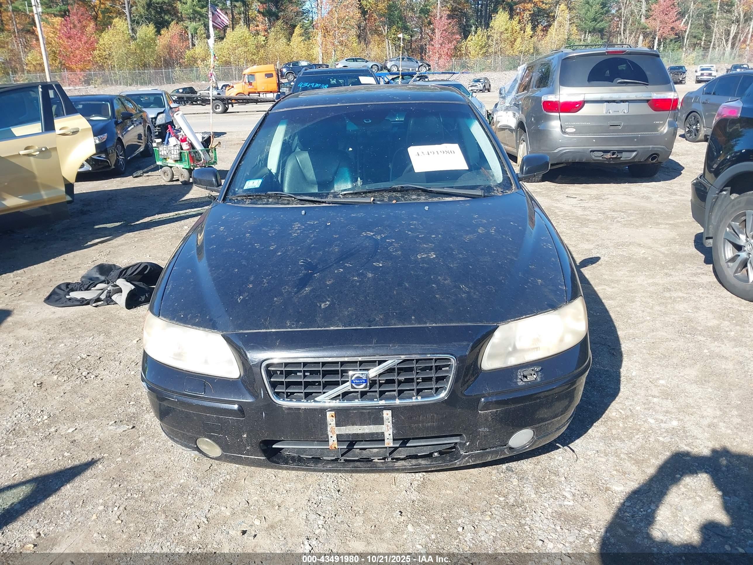 2005 Volvo S60 2.5t Awd Black vin: YV1RH592952443190