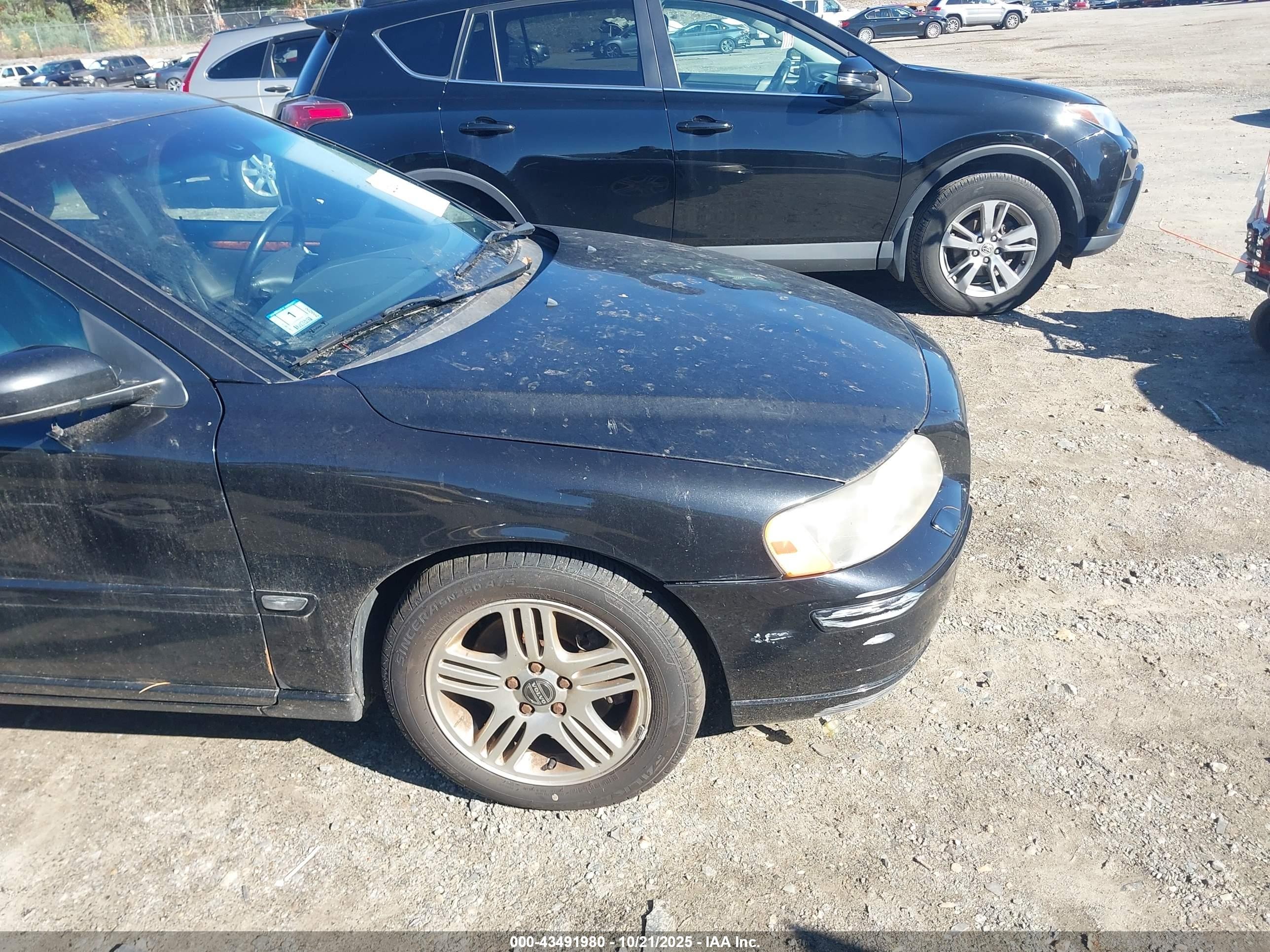2005 Volvo S60 2.5t Awd Black vin: YV1RH592952443190