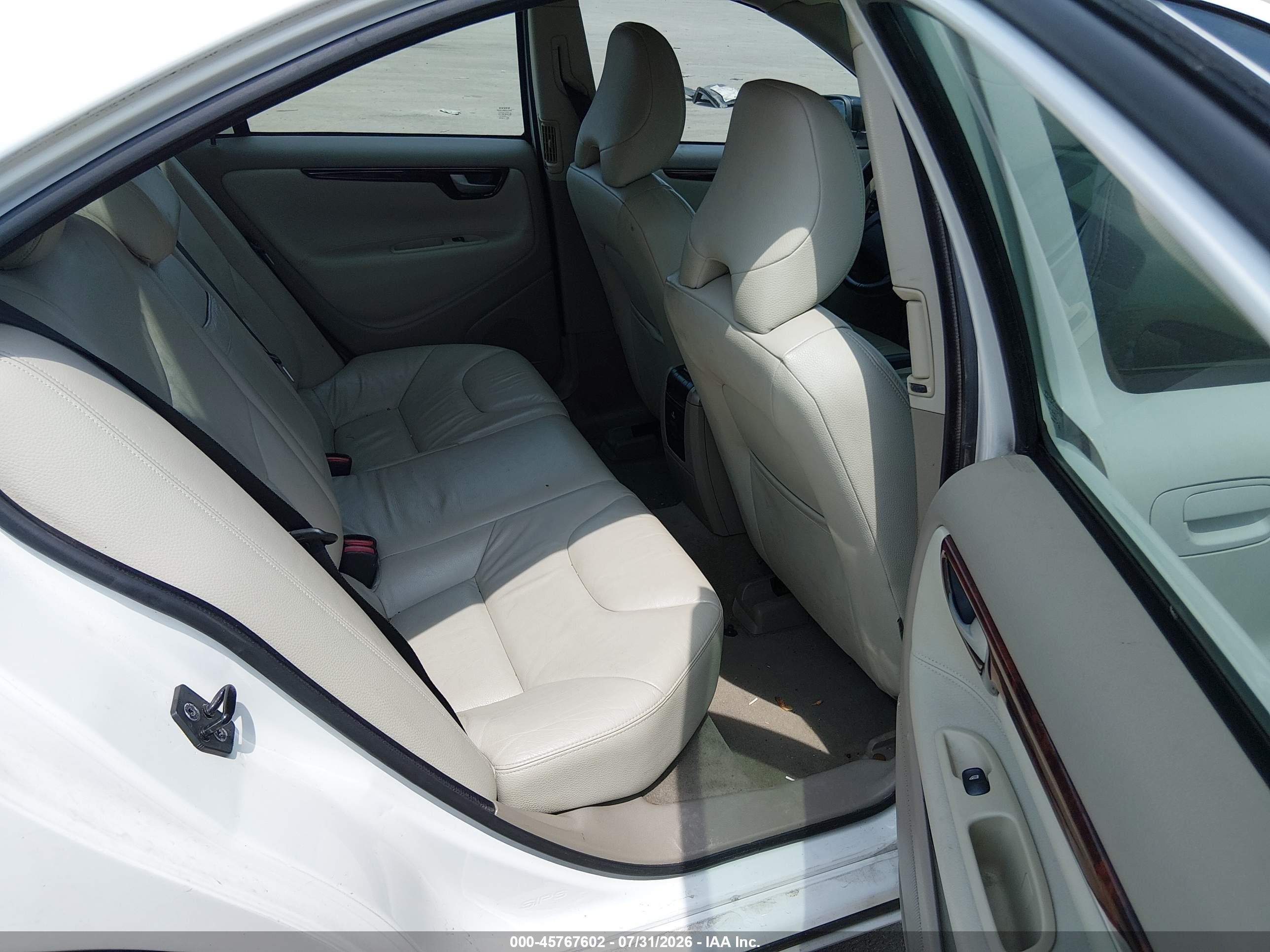2006 Volvo S60 2.5t White vin: YV1RH592X62525897