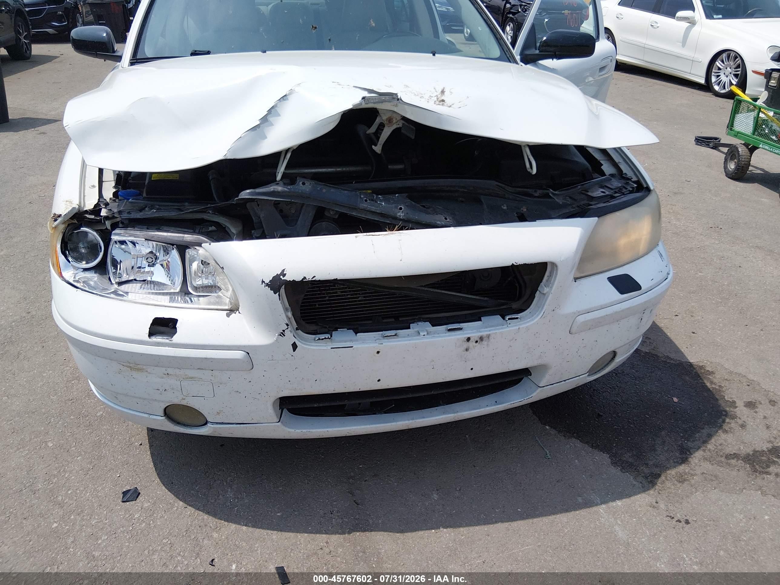 2006 Volvo S60 2.5t White vin: YV1RH592X62525897