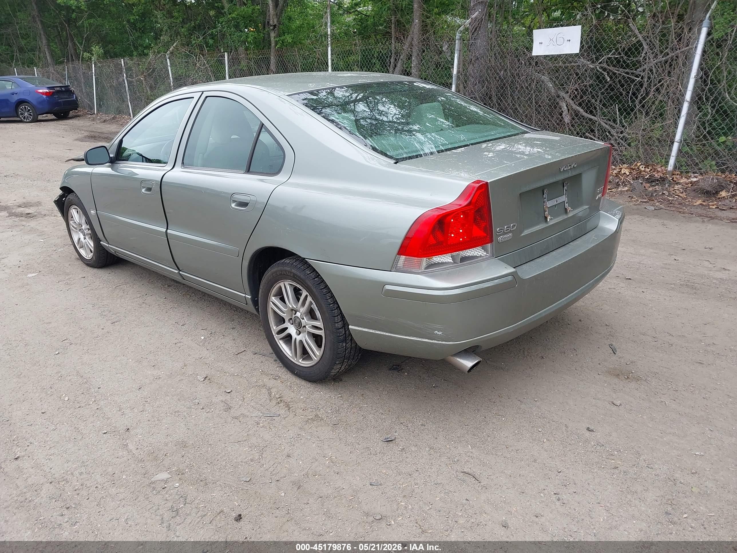2006 Volvo S60 2.5t Green vin: YV1RH592X62542084