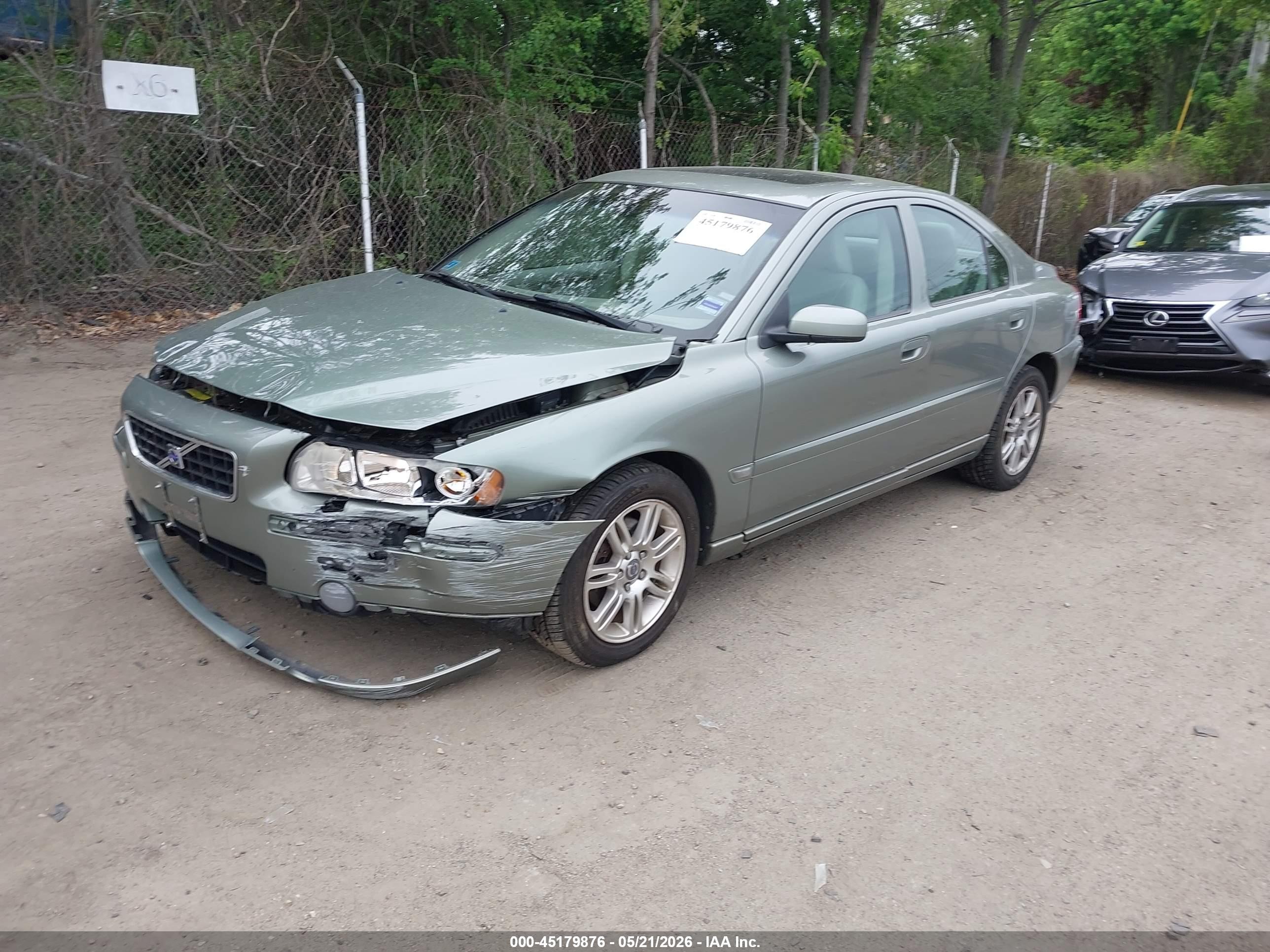 2006 Volvo S60 2.5t Green vin: YV1RH592X62542084