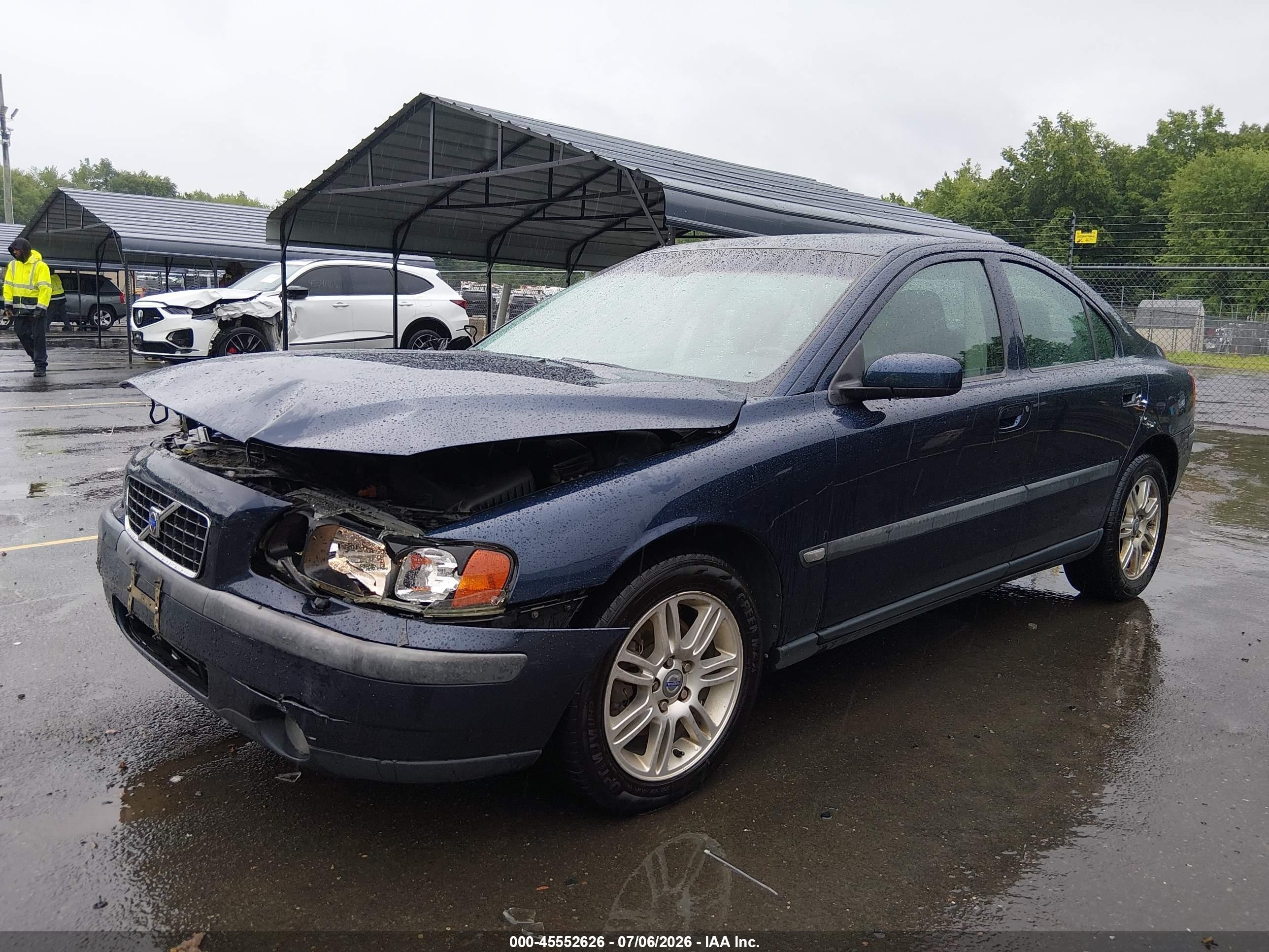 2004 Volvo S60 2.5t Awd Dark Blue vin: YV1RH59H142381996