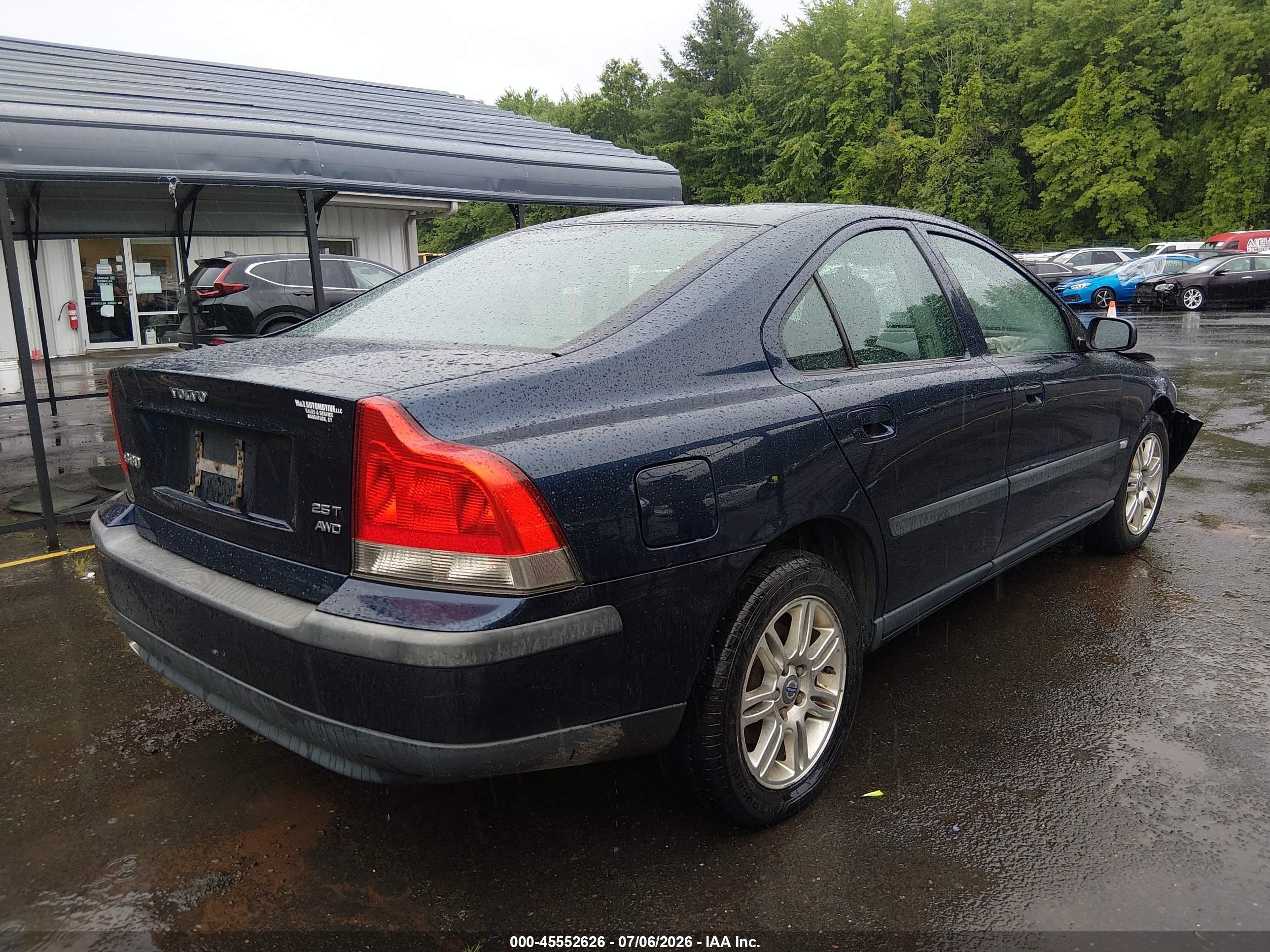 2004 Volvo S60 2.5t Awd Dark Blue vin: YV1RH59H142381996